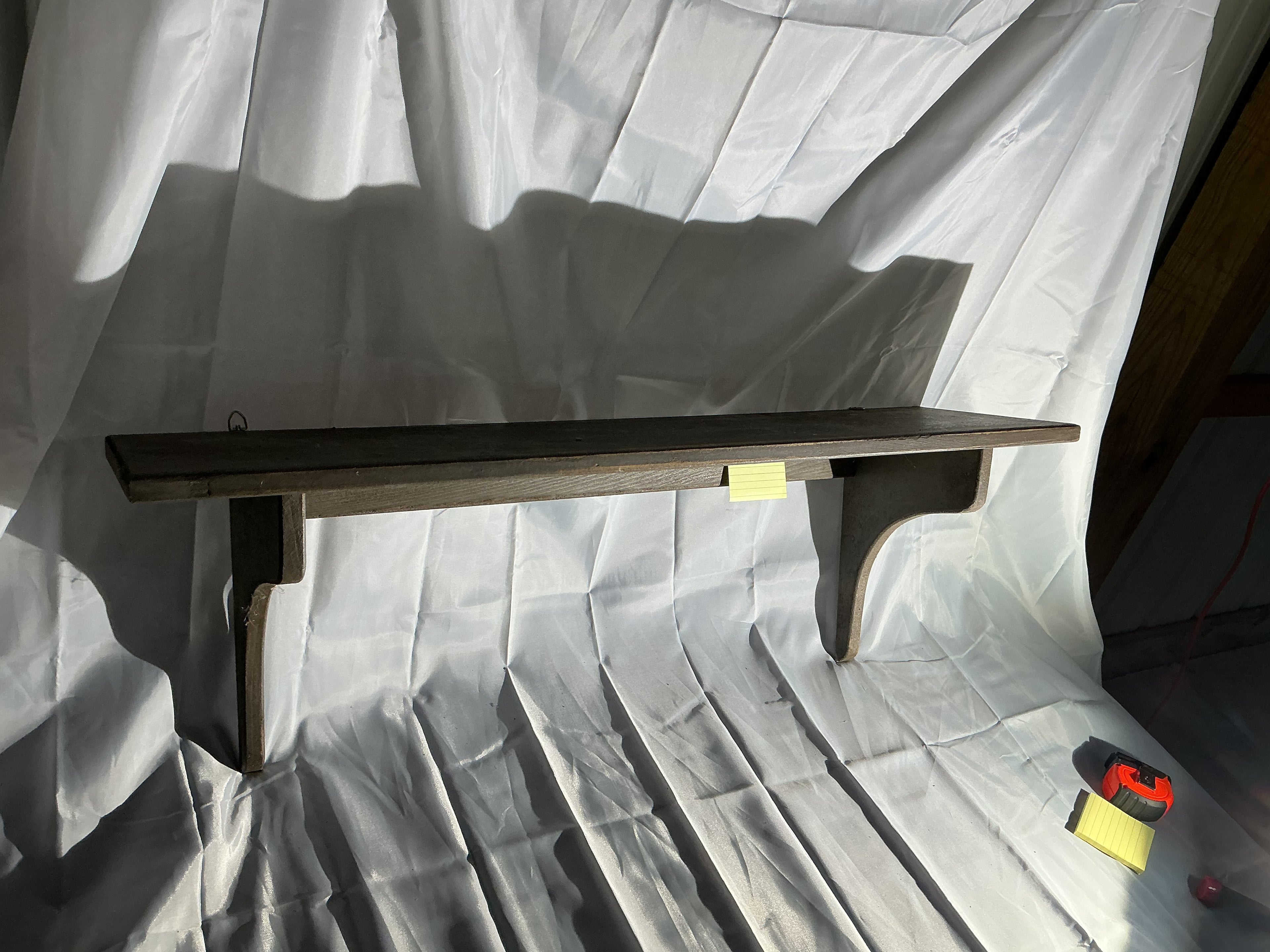 Putty colored shelf