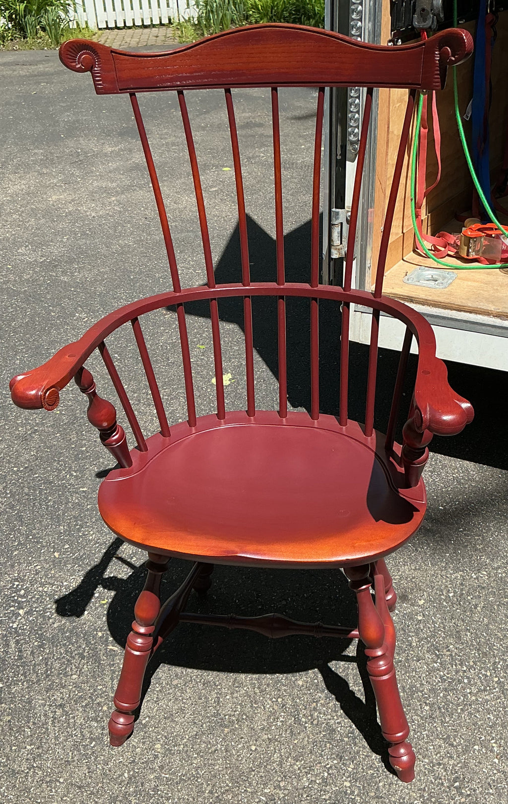 Pennsylvania fanback arm chair by J.L. Treharn