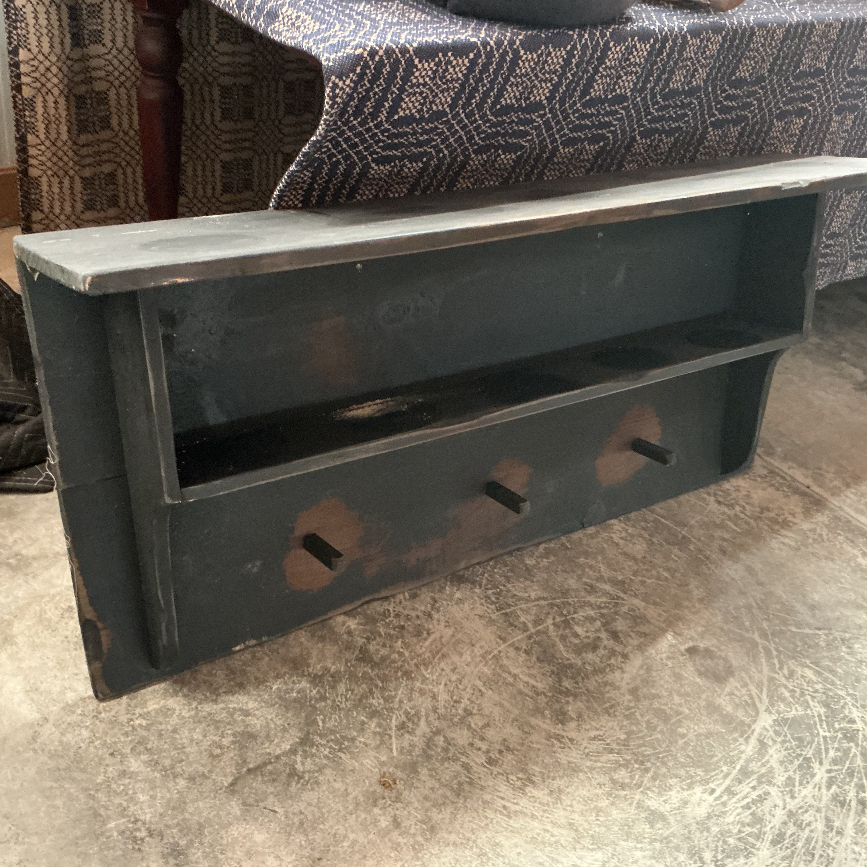 Black shelf