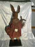 36” tall hand made bunny