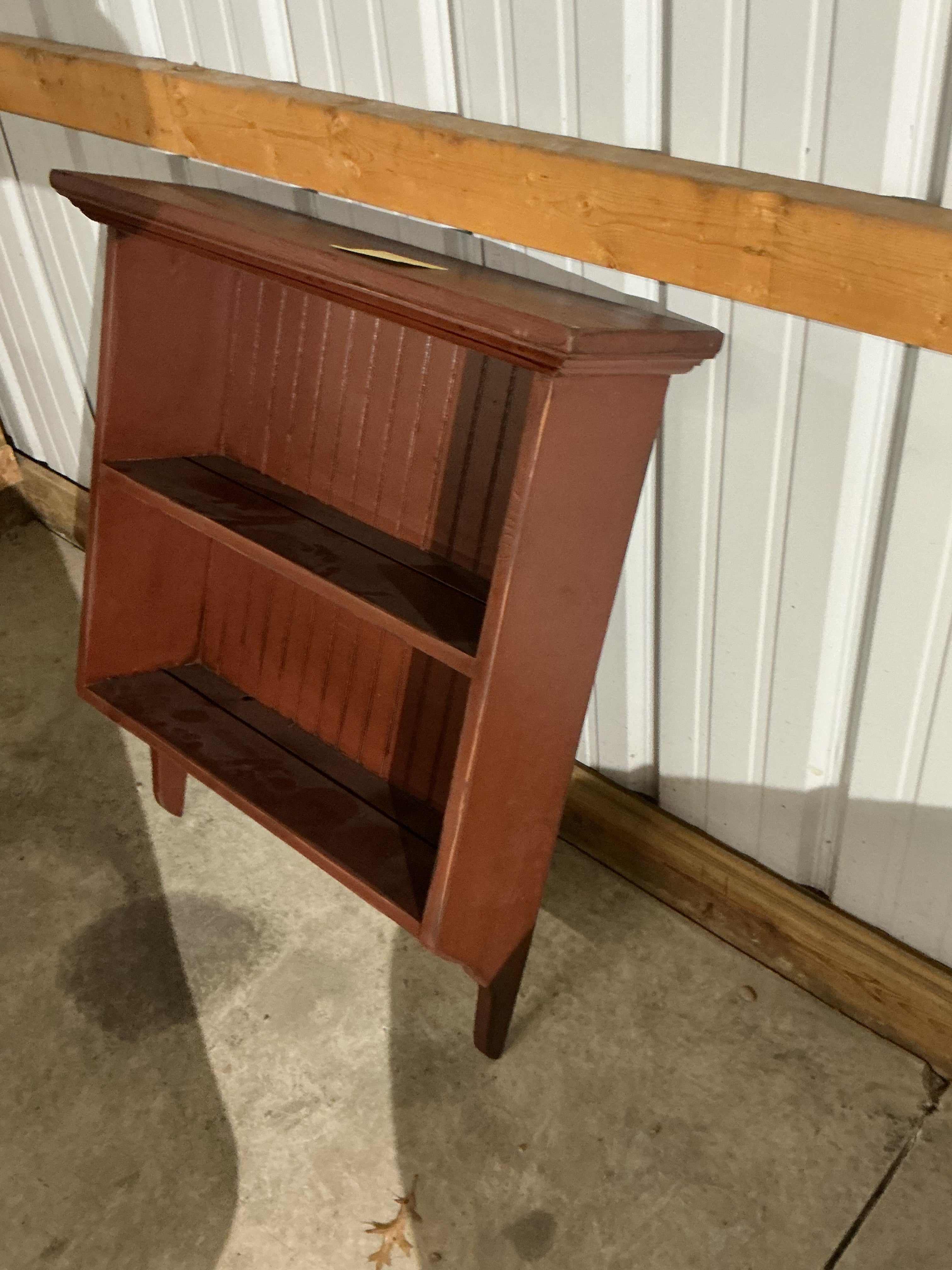 Wall shelf with peg rack
