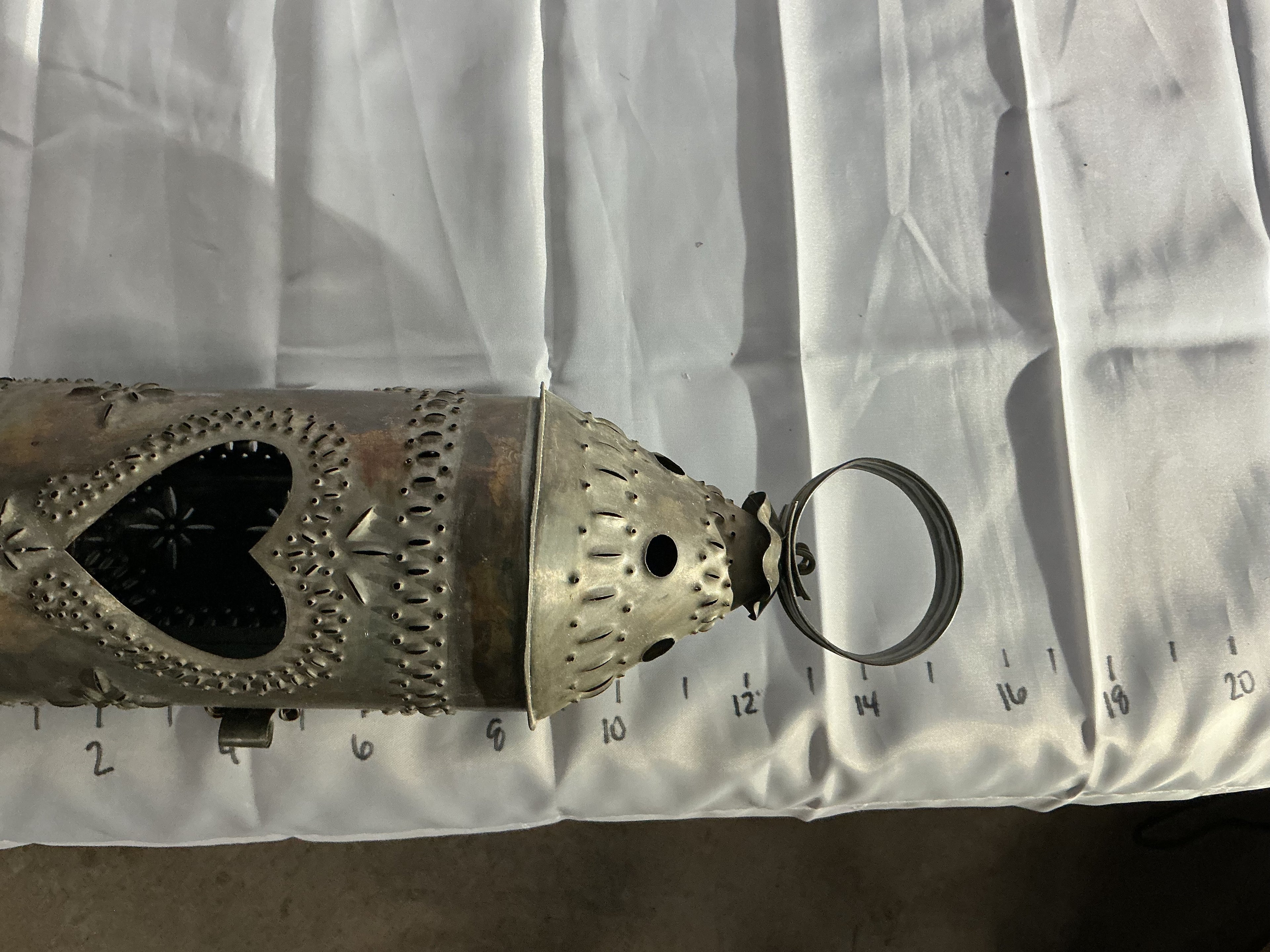Hand made tin lantern
