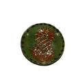 6” Redware plate by Dawn P. Of Turtlecreek Potters