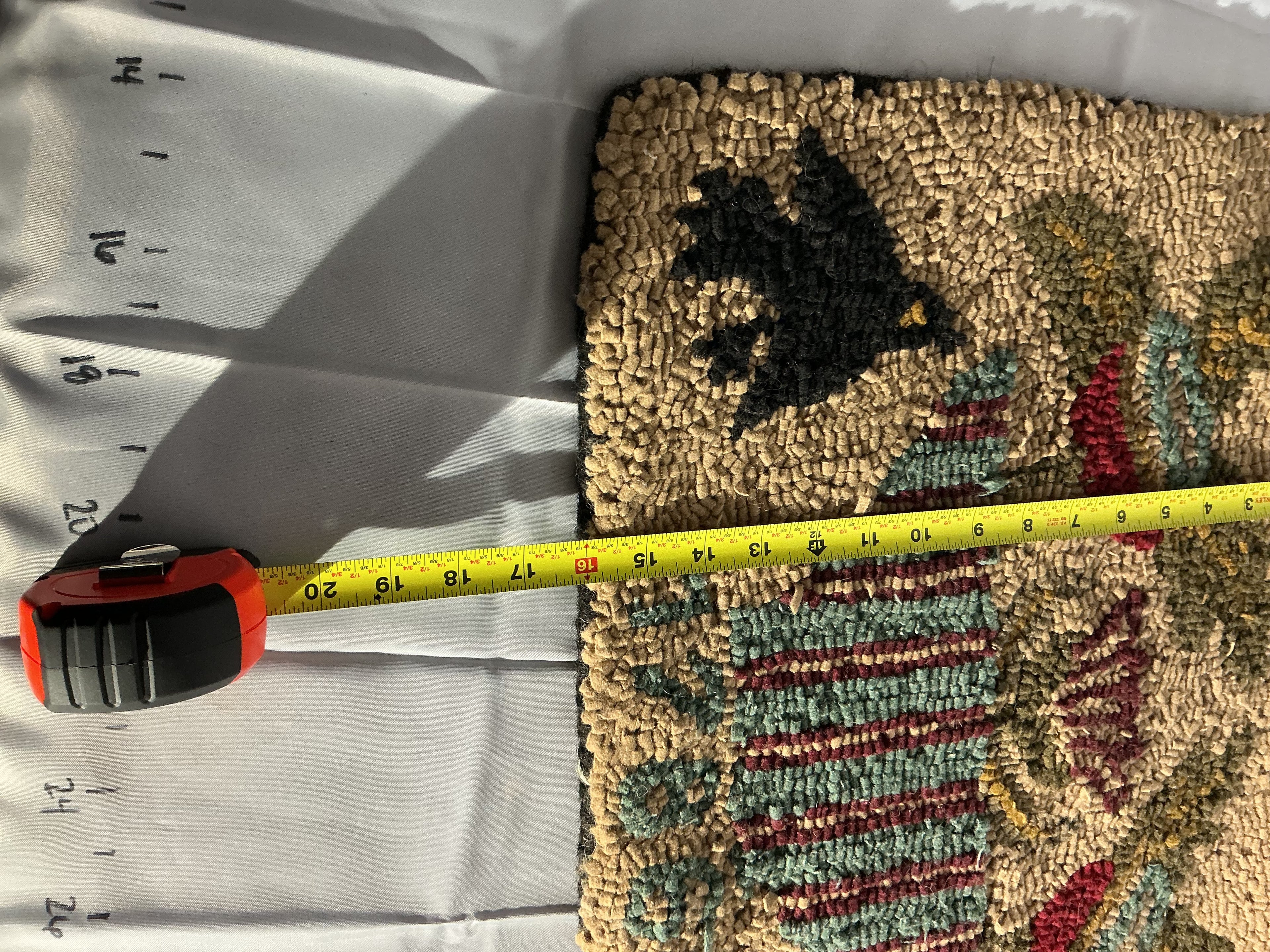 “1786” hooked rug