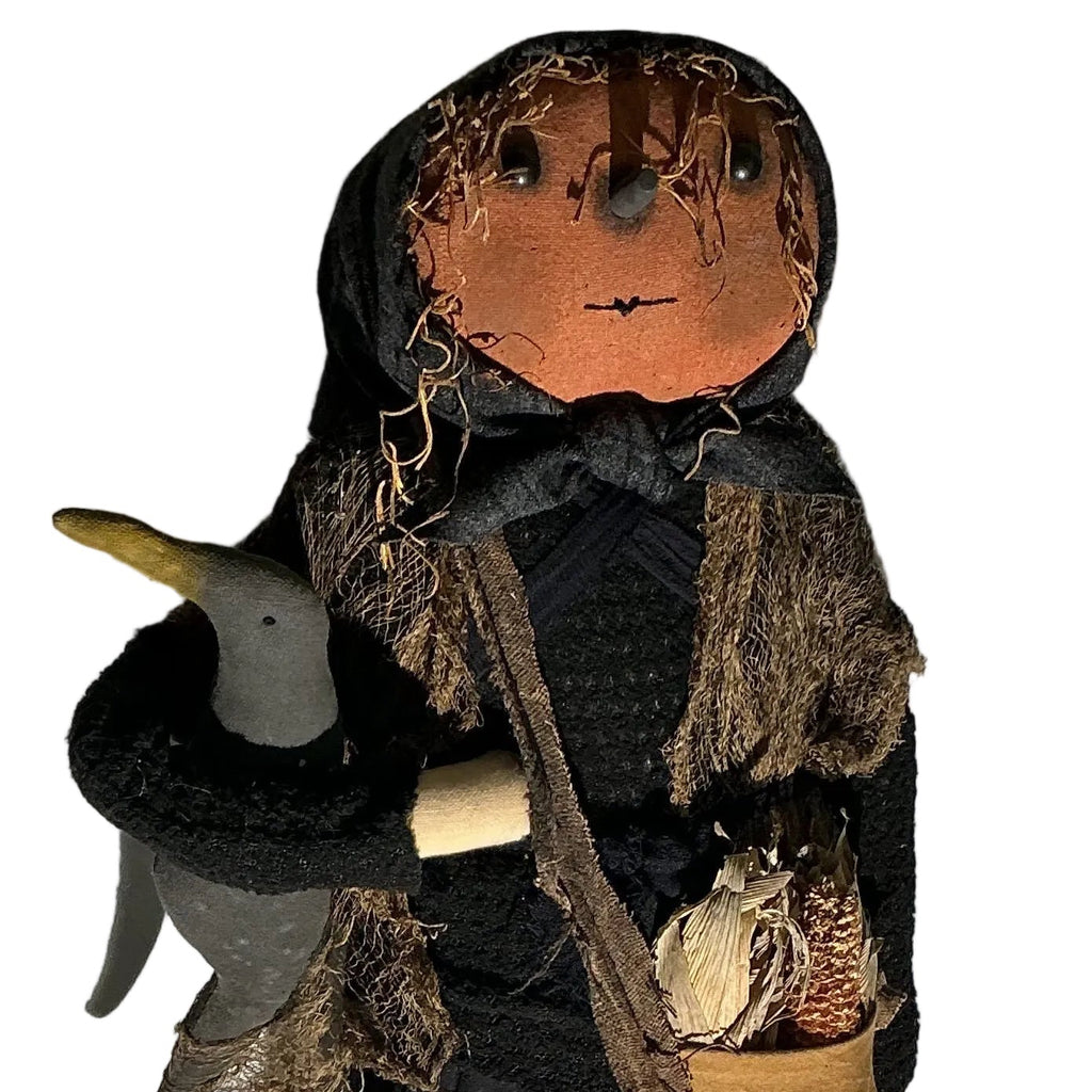 27” tall hand made Halloween lady
