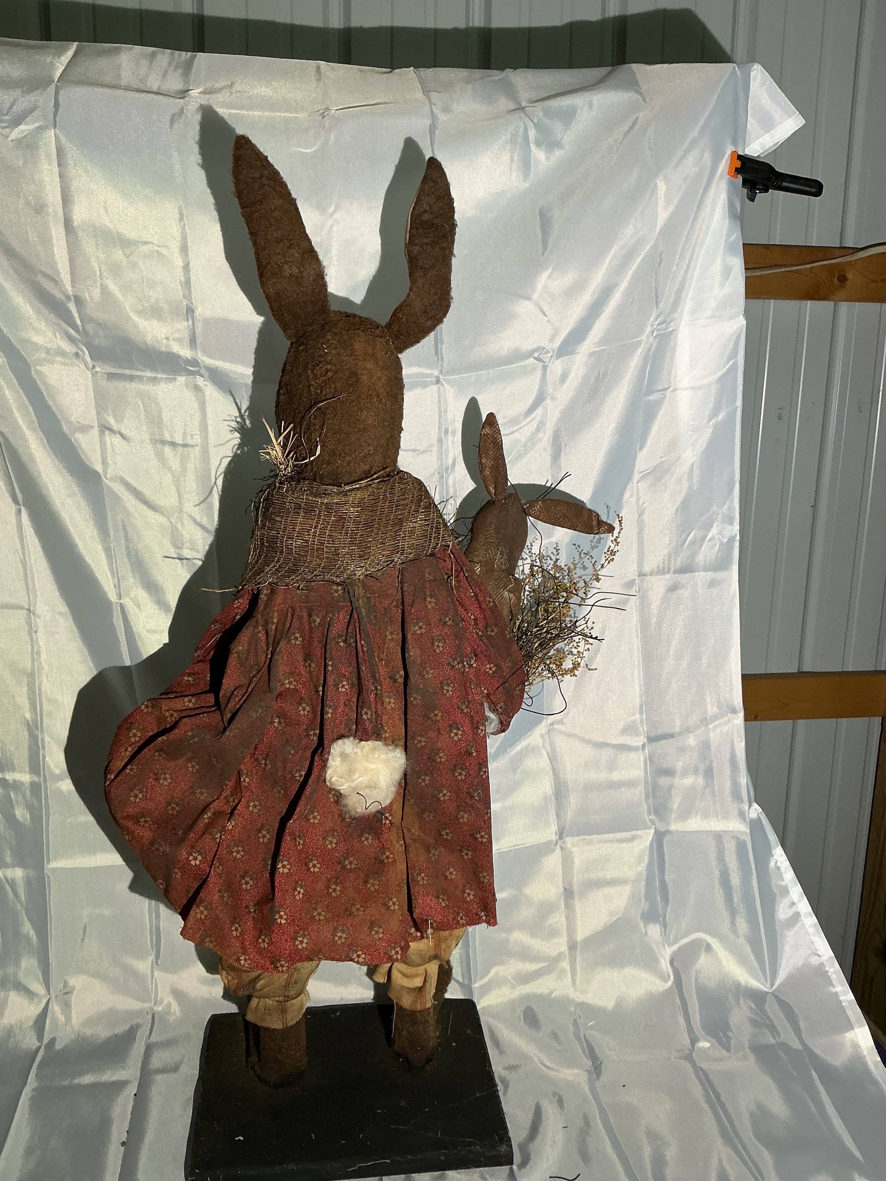 36” tall hand made bunny