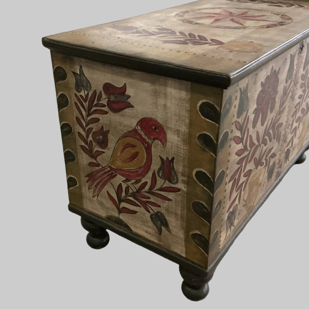 Hand painted trunk by Kathy Graybill