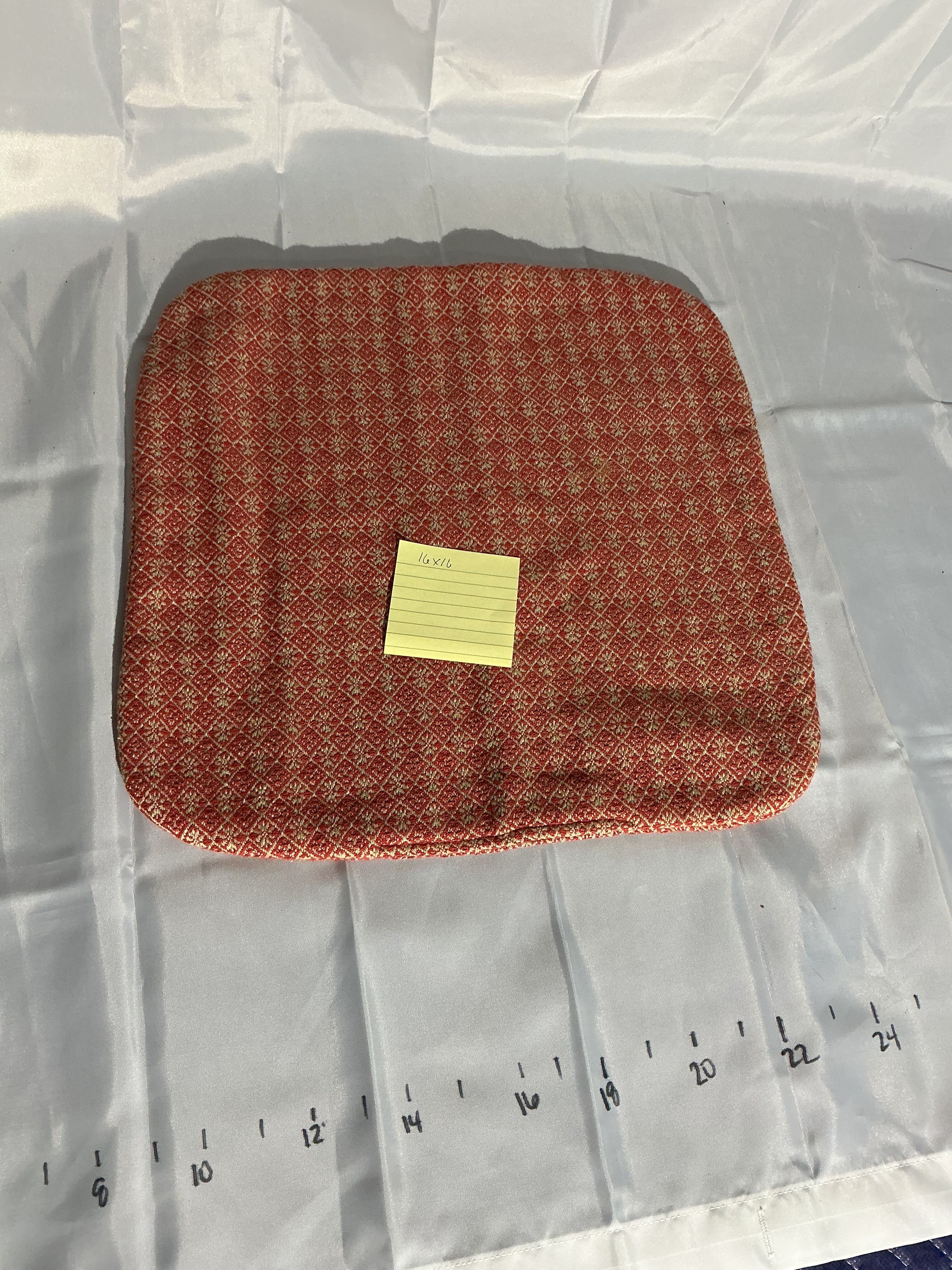 Chair pad believed to be by Family Heirloom Weaver