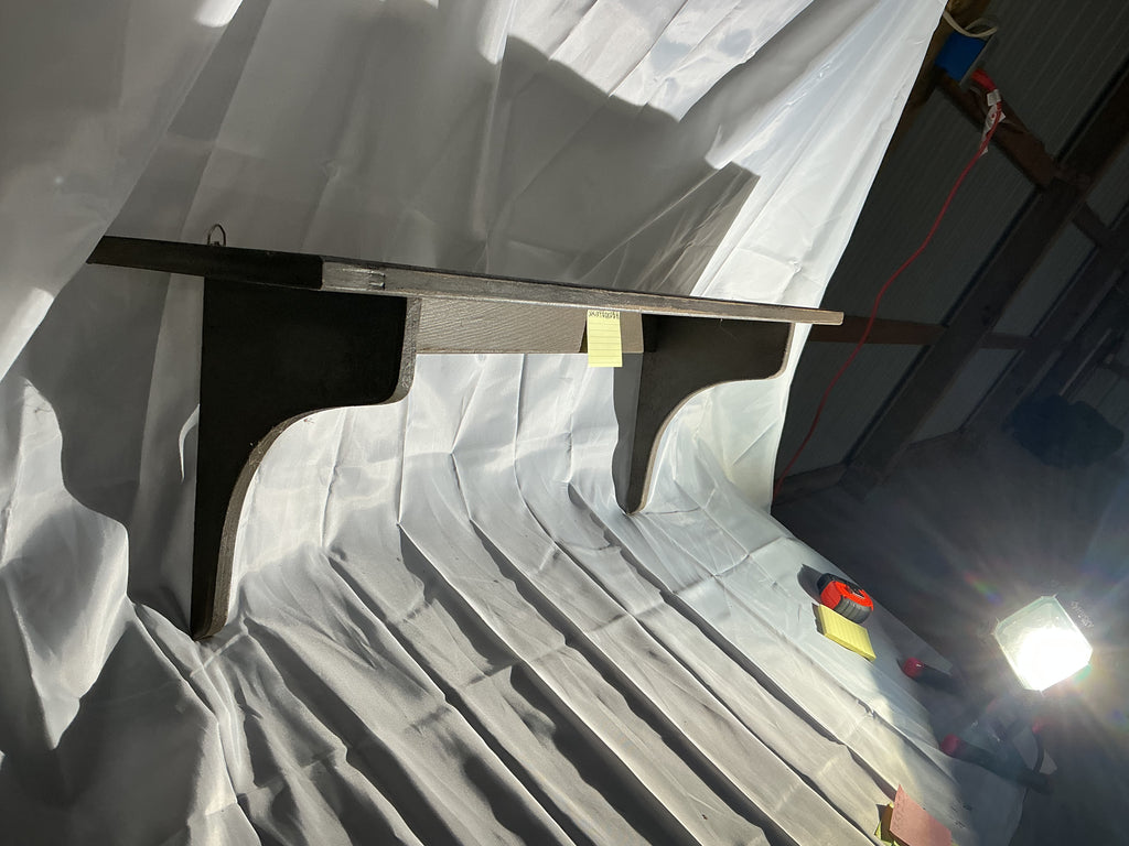 Putty colored shelf