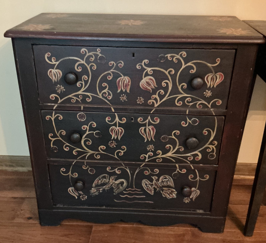 Kathy Graybill 3 drawer chest. Ships white glove for $250