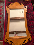 J.L. Treharn Queen Anne Tiger Maple Mirror