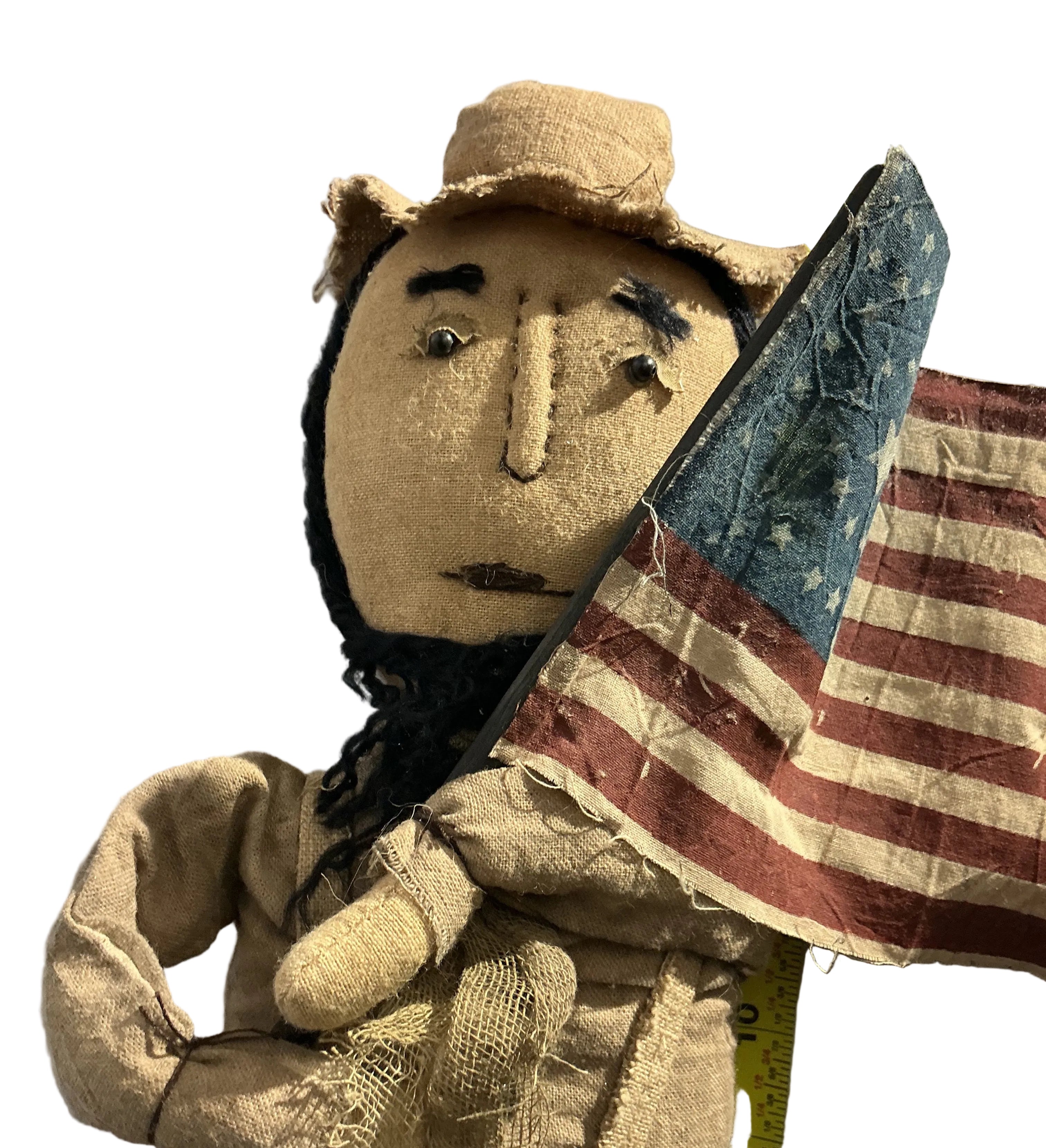 Farmer with flag