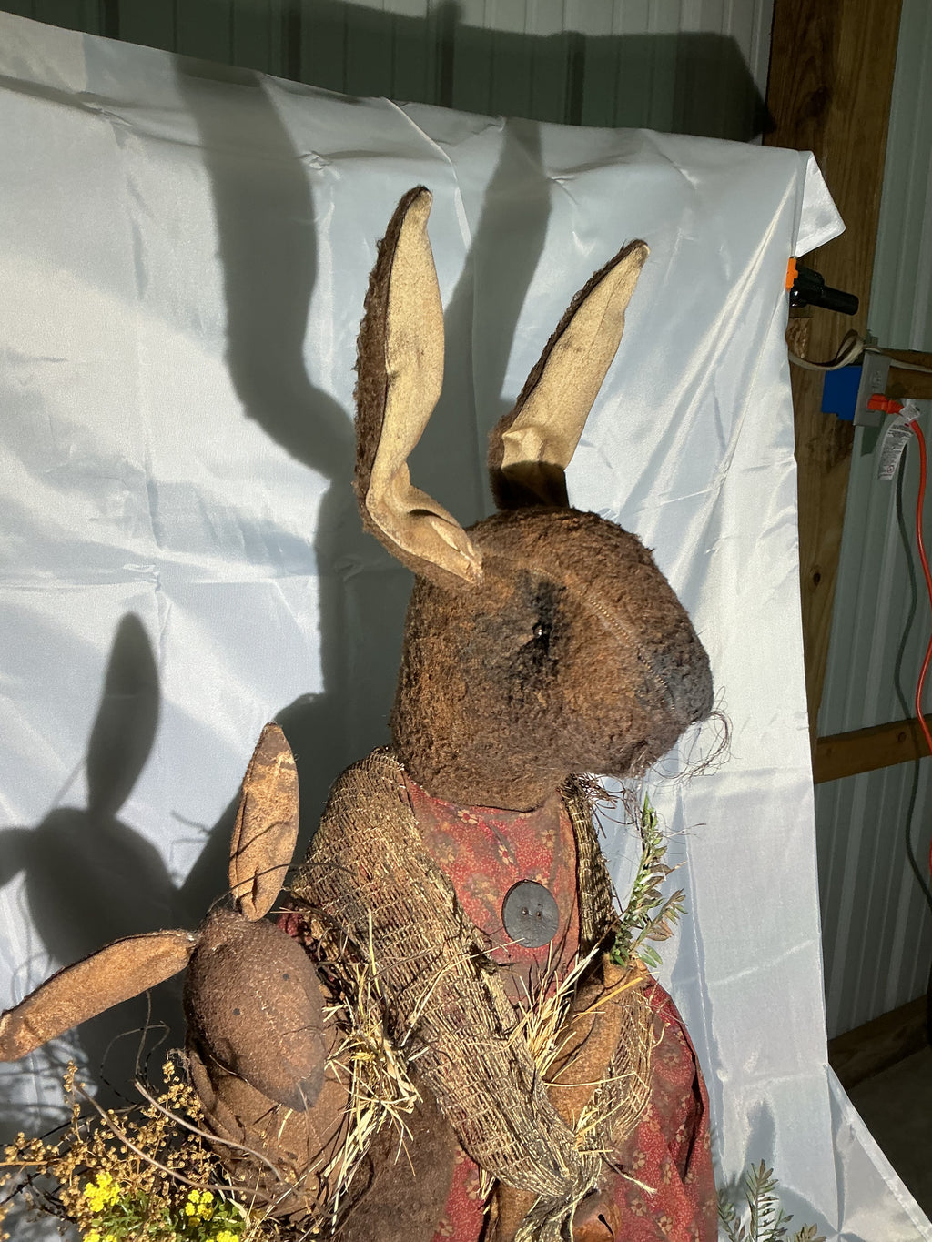 36” tall hand made bunny