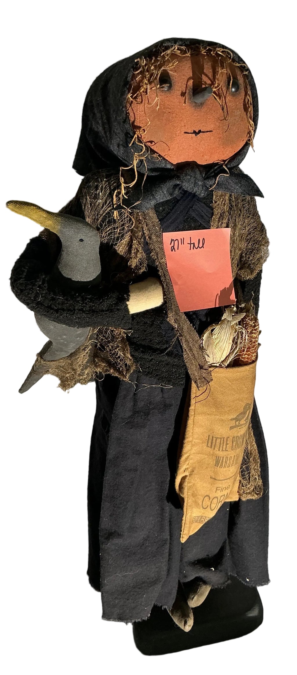 27” tall hand made Halloween lady