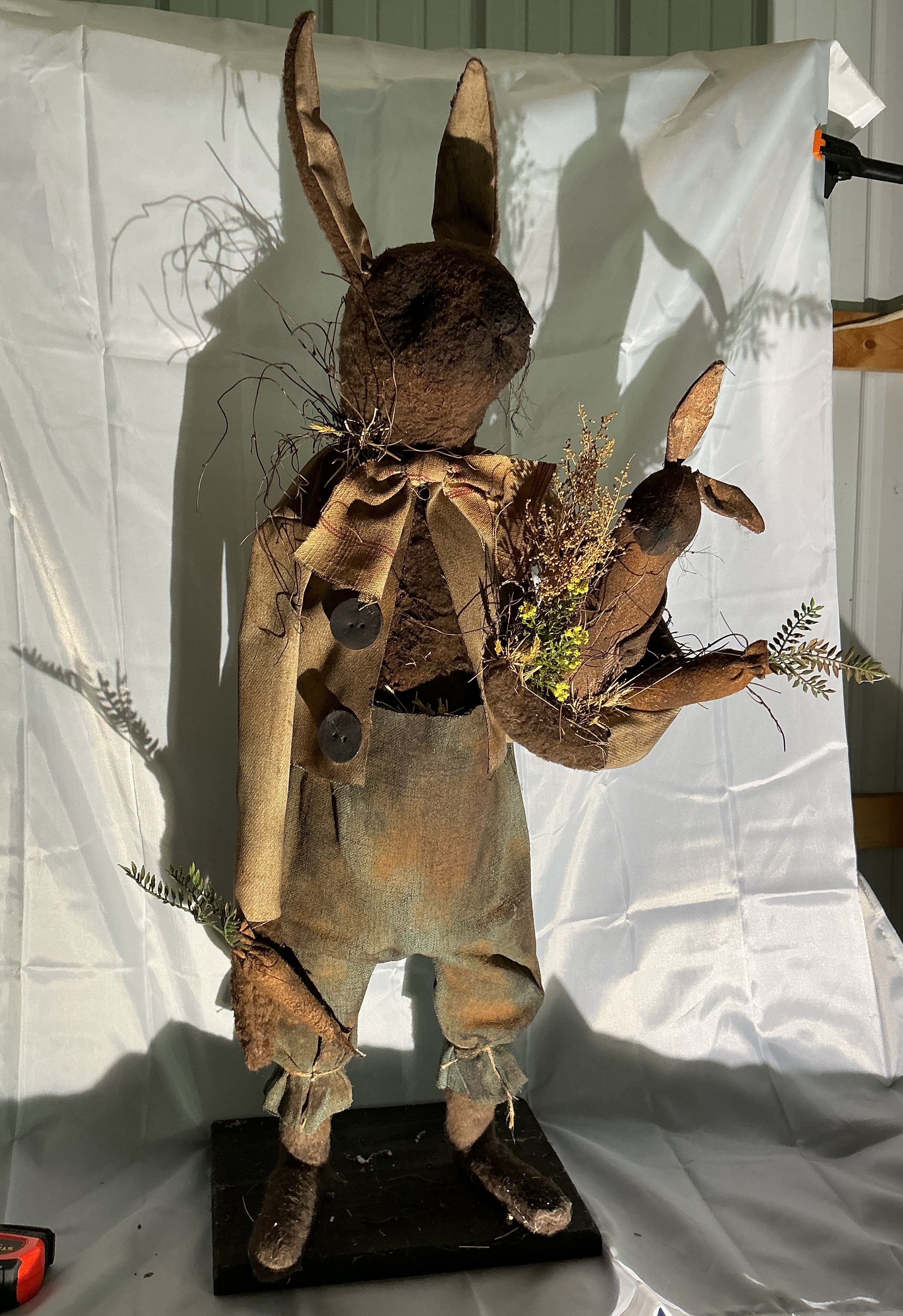 36” tall hand made bunny