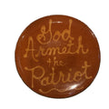 10” Redware plate by Betty Lou of Turtlecreek Potters