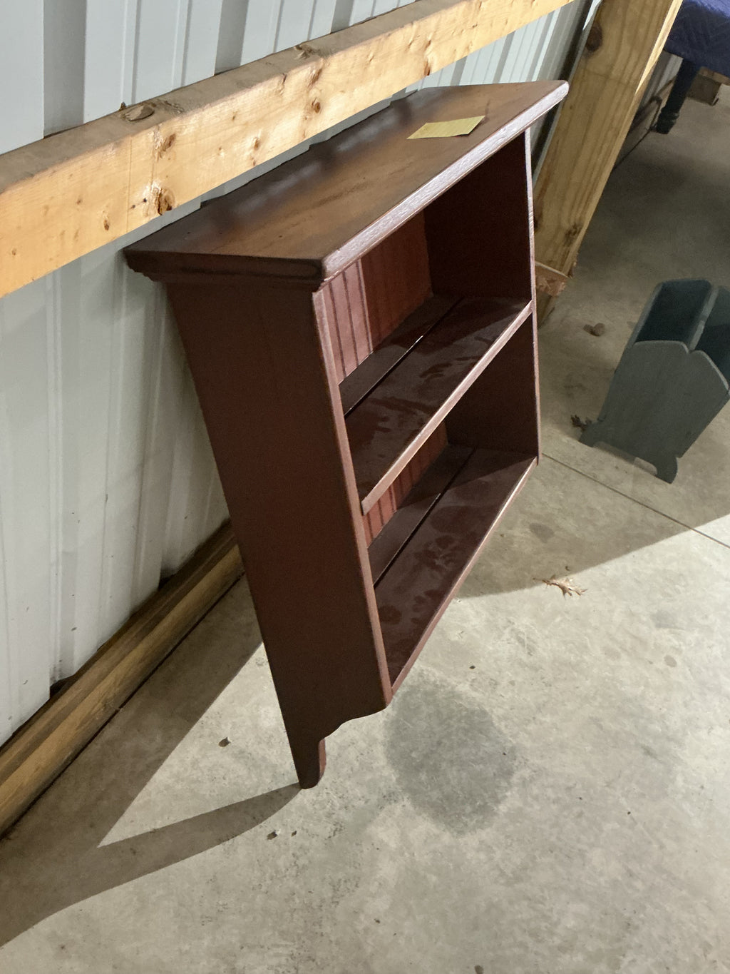 Wall shelf with peg rack