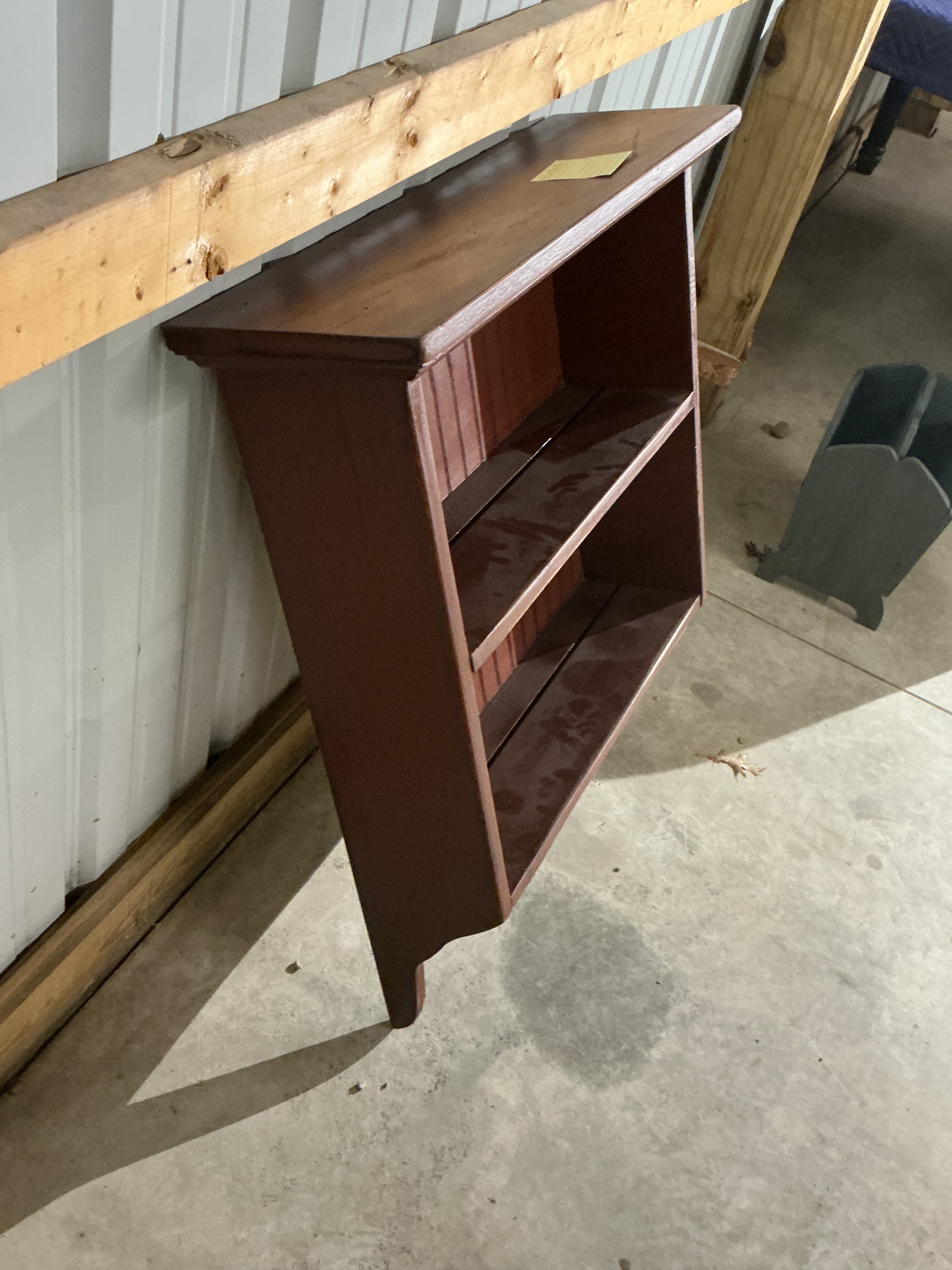 Wall shelf with peg rack