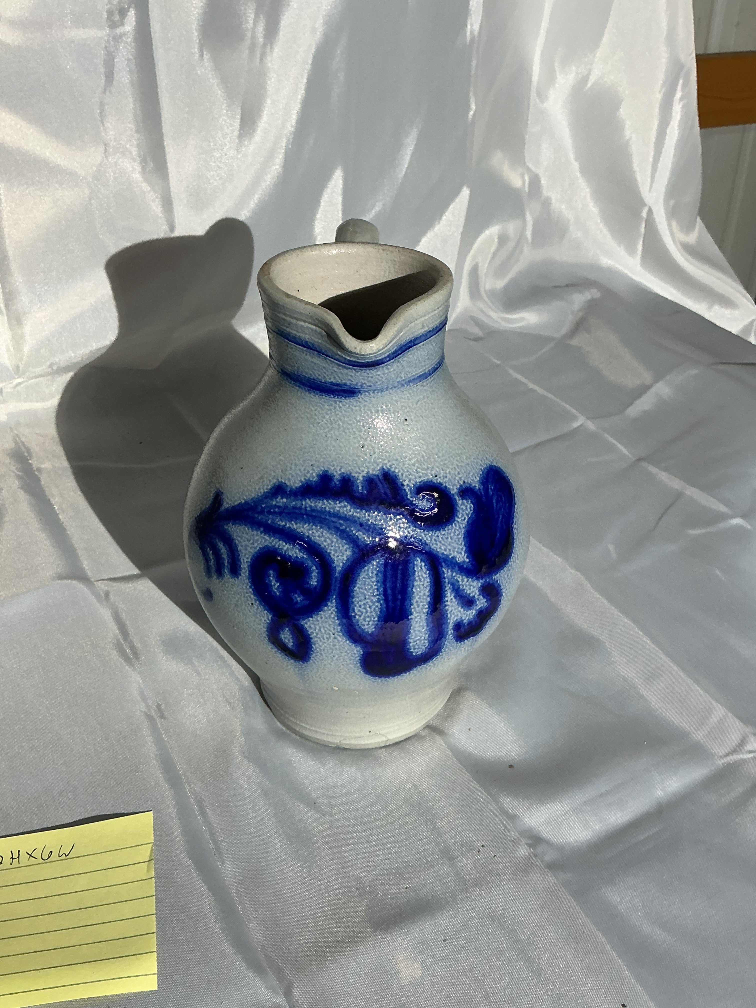 German salt glazed pitcher