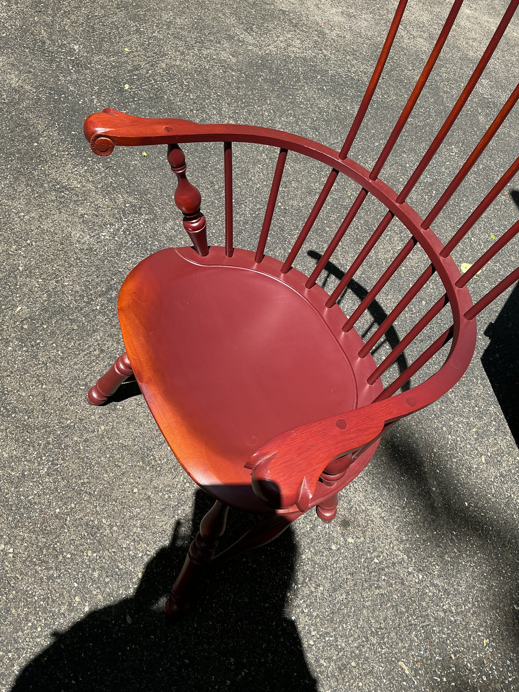 Pennsylvania fanback arm chair by J.L. Treharn
