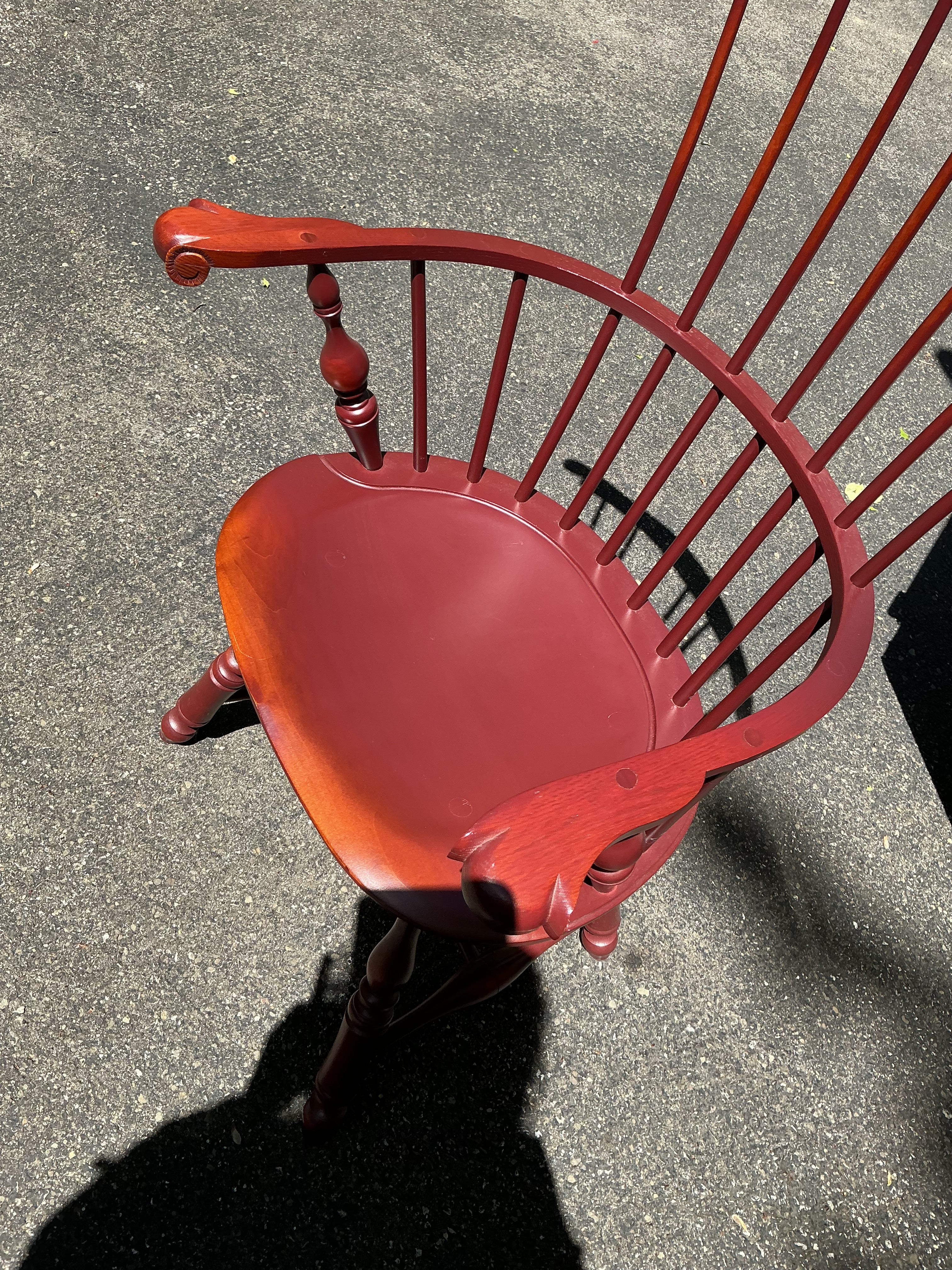 Pennsylvania fanback arm chair by J.L. Treharn