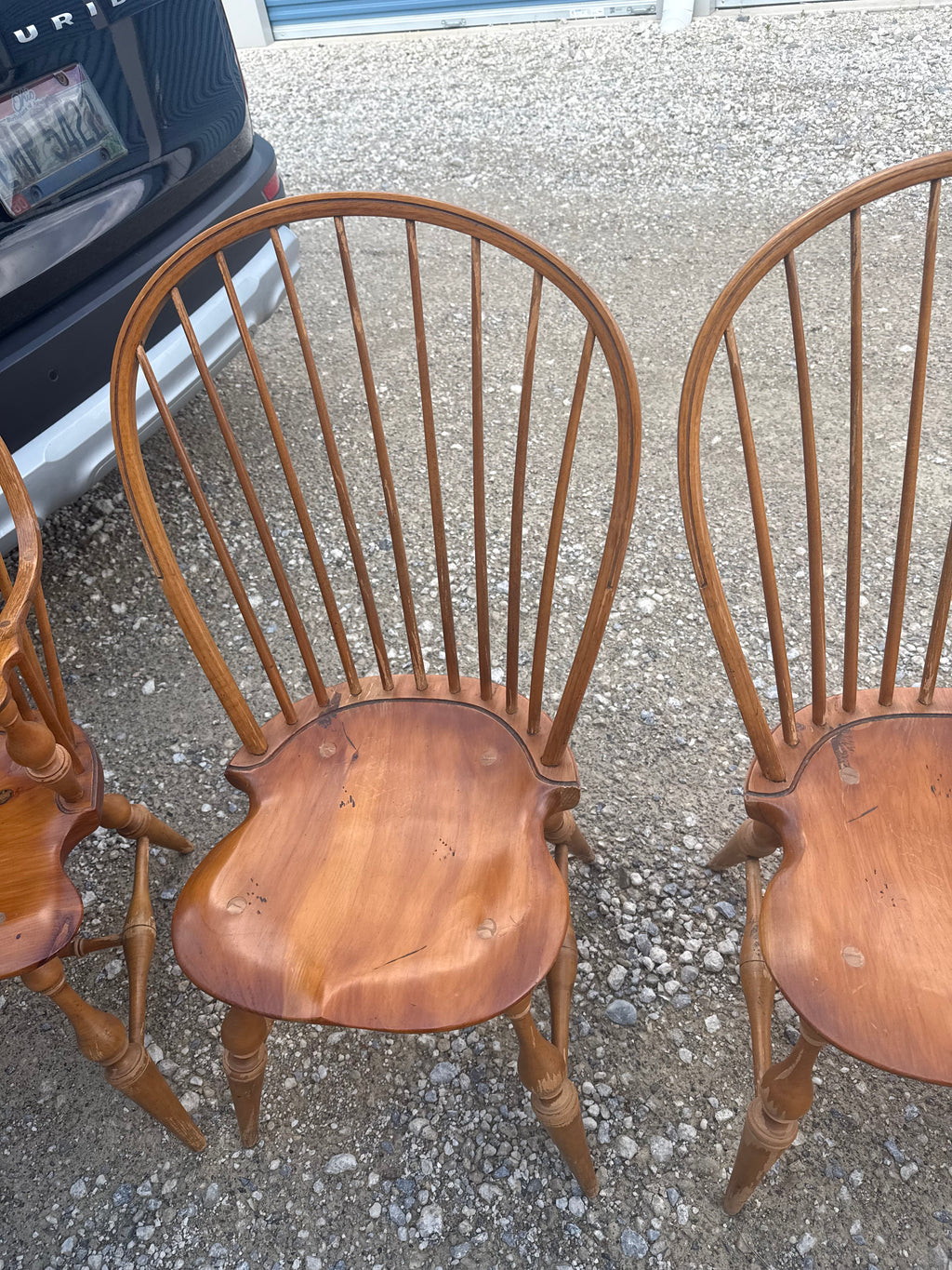 Six D.R. Dimes Windsor Chairs