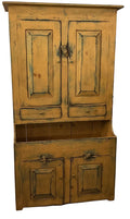 One piece mustard drysink cupboard