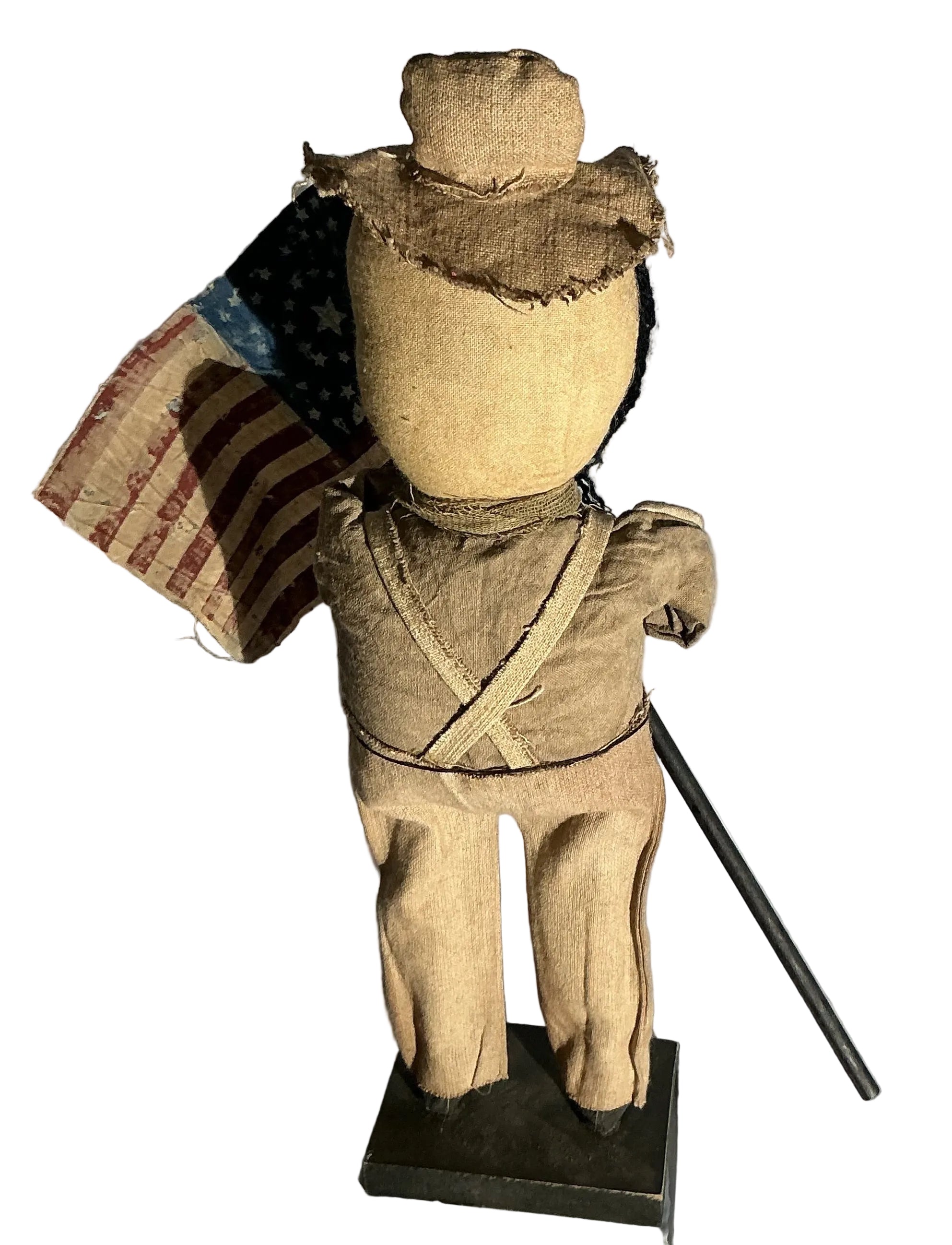Farmer with flag