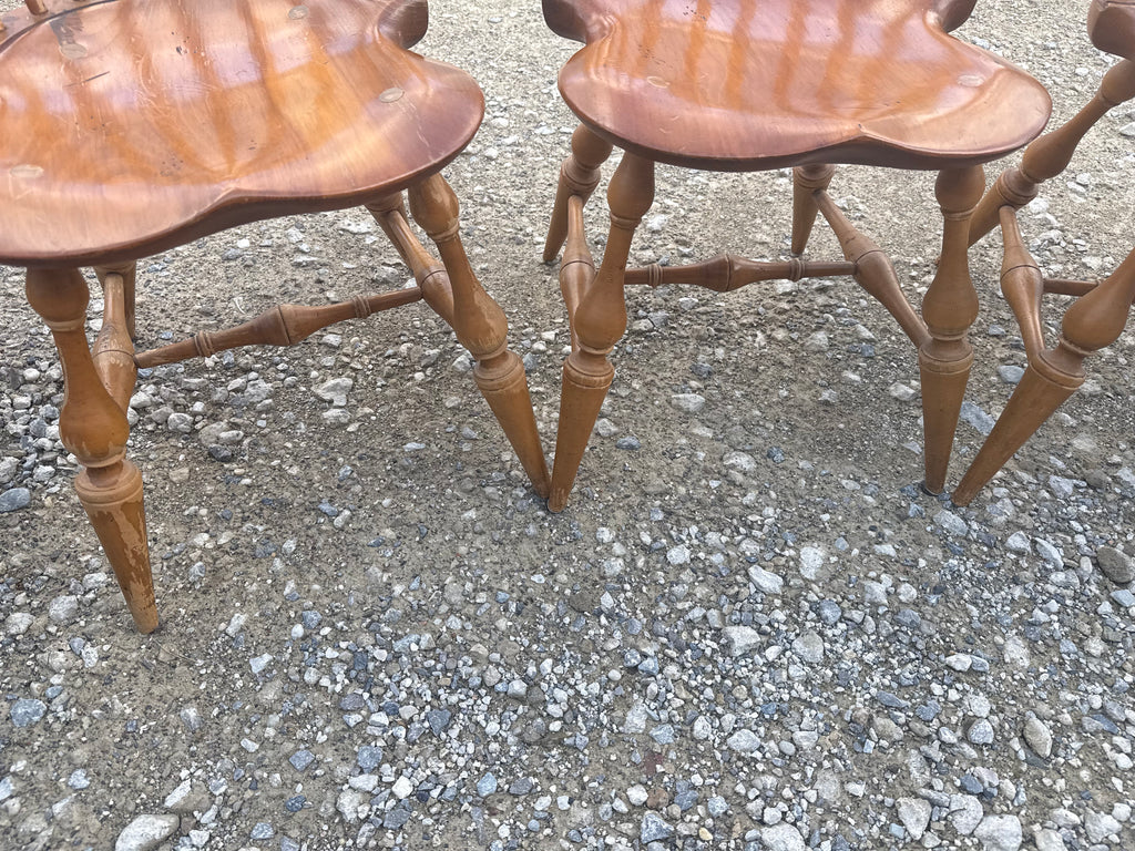 Six D.R. Dimes Windsor Chairs