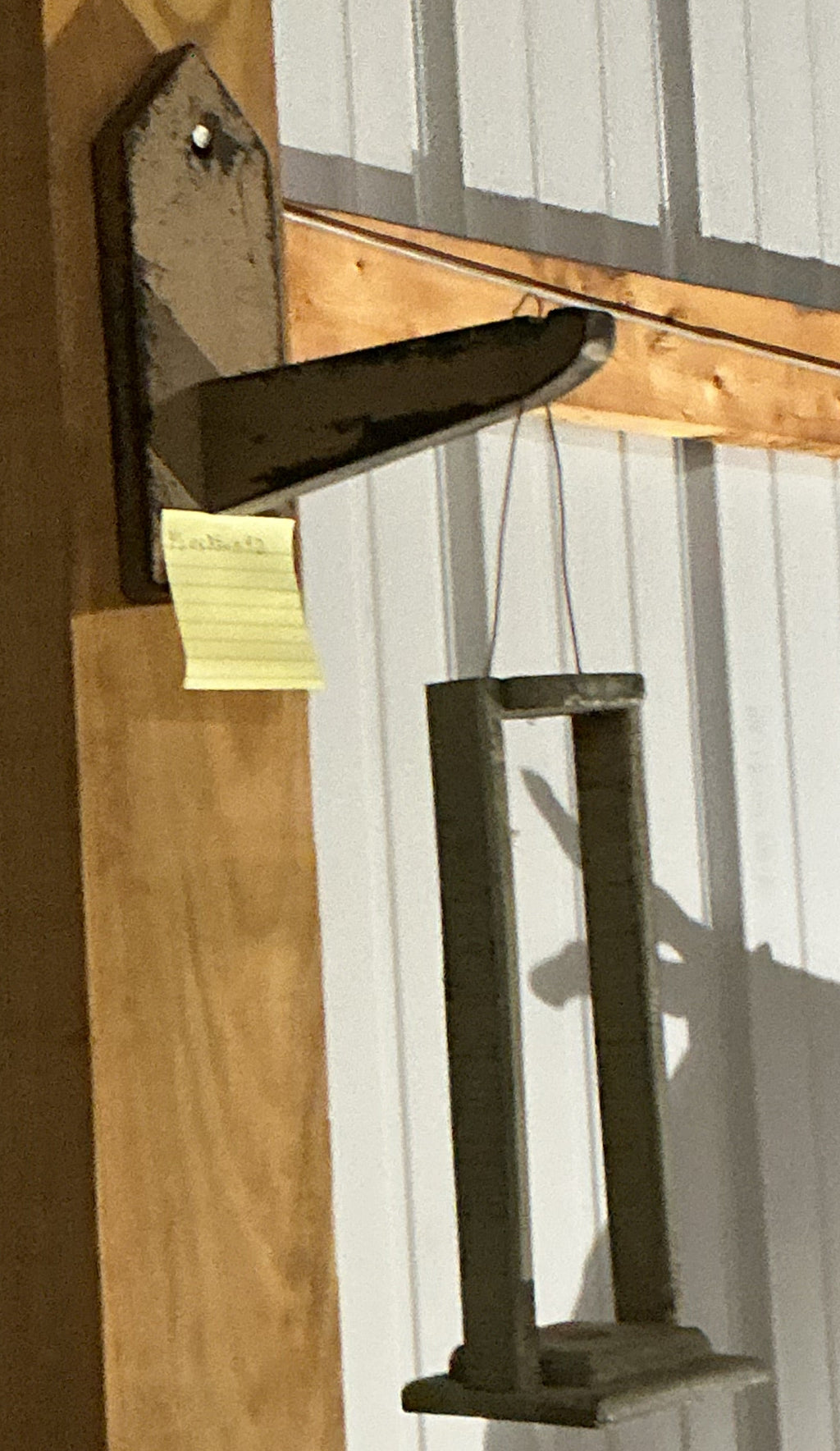 2 piece hanging wood lantern