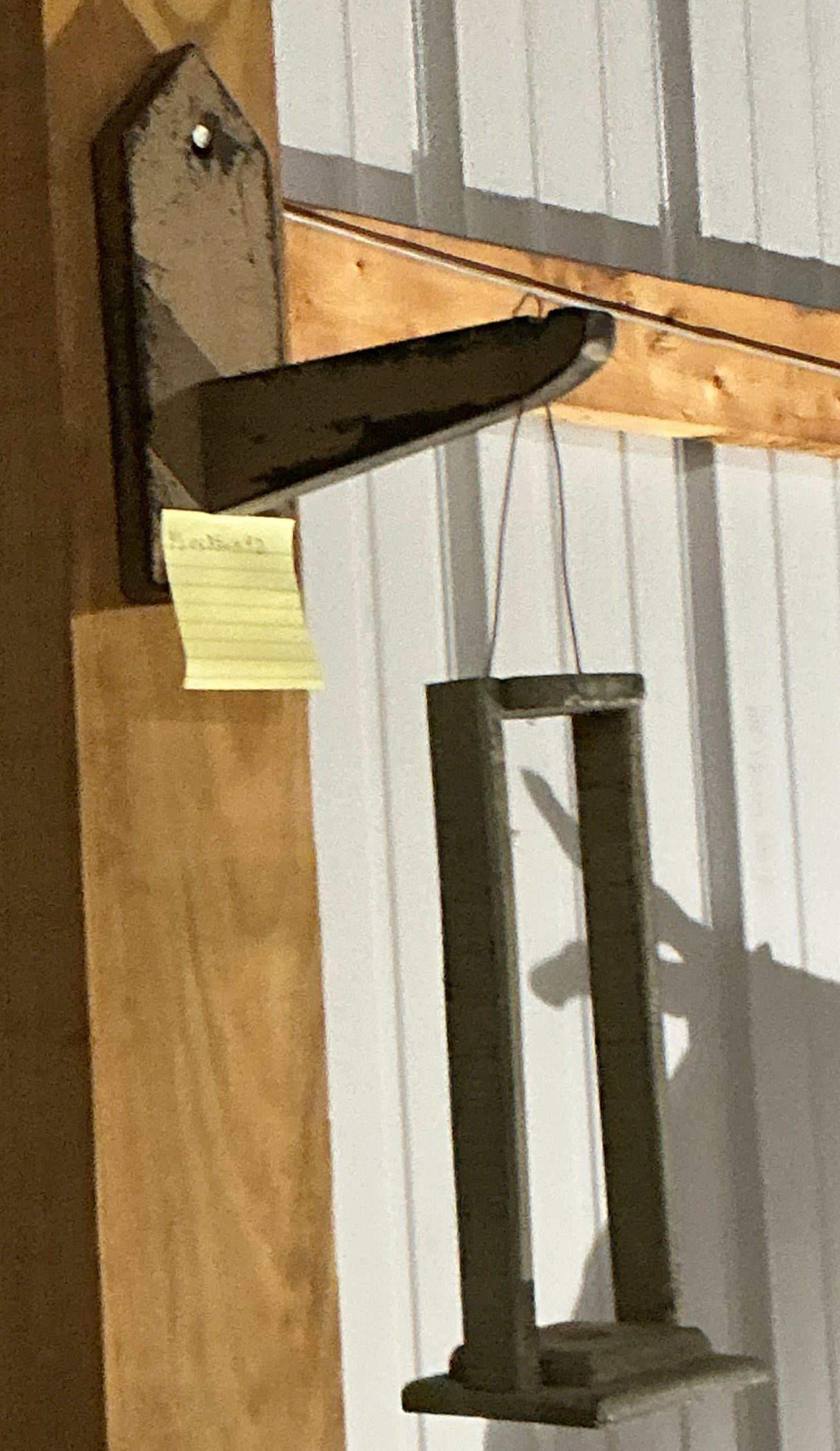 2 piece hanging wood lantern