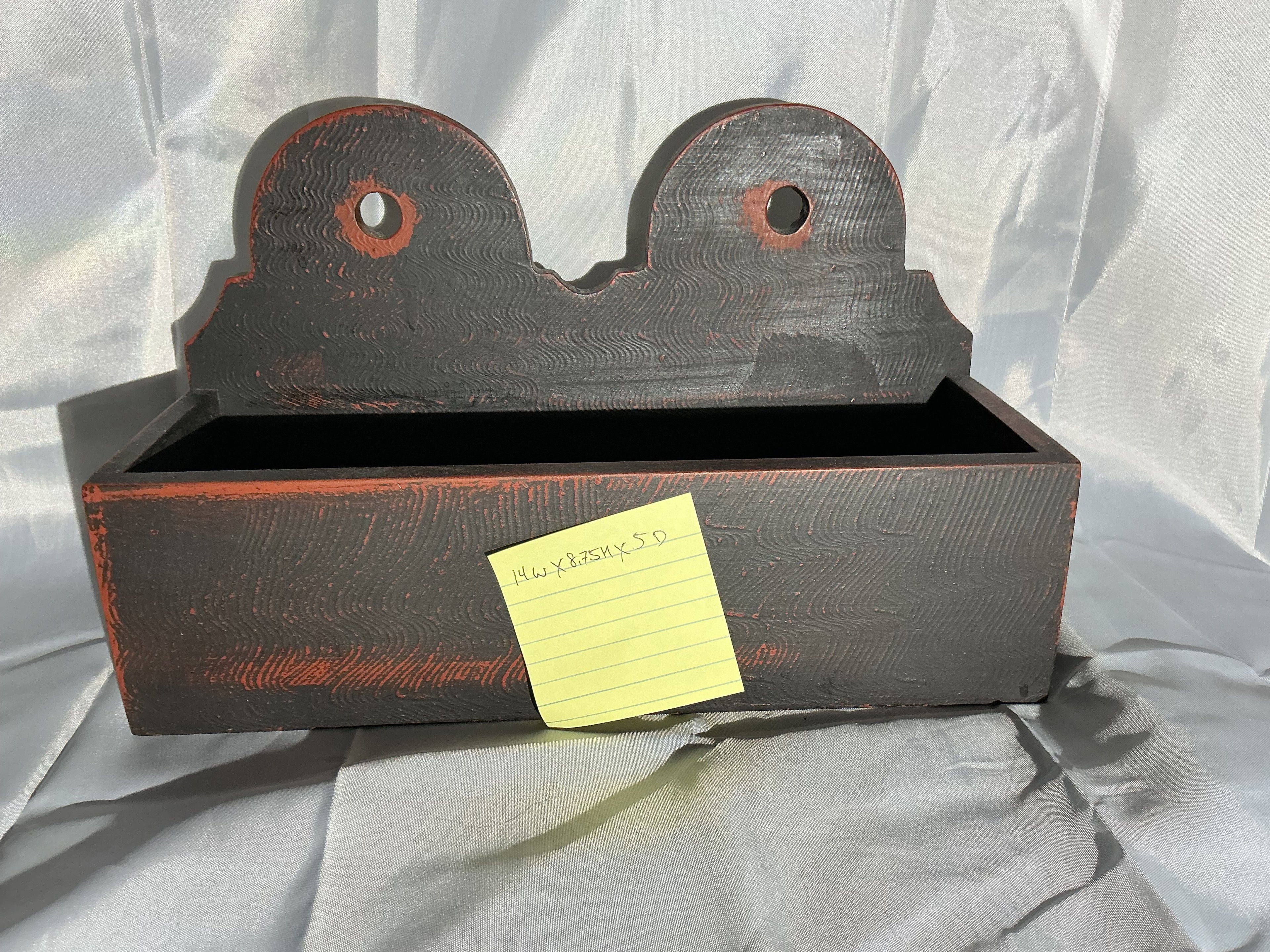 Hand grained wall box