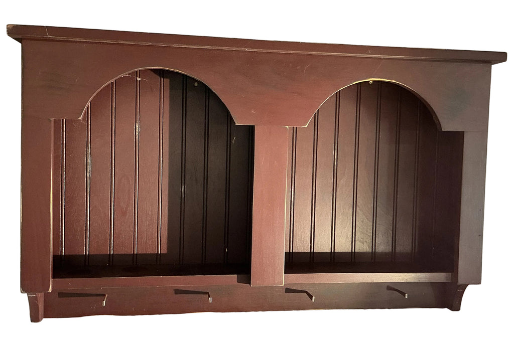 Red wall shelf. Ships for $75