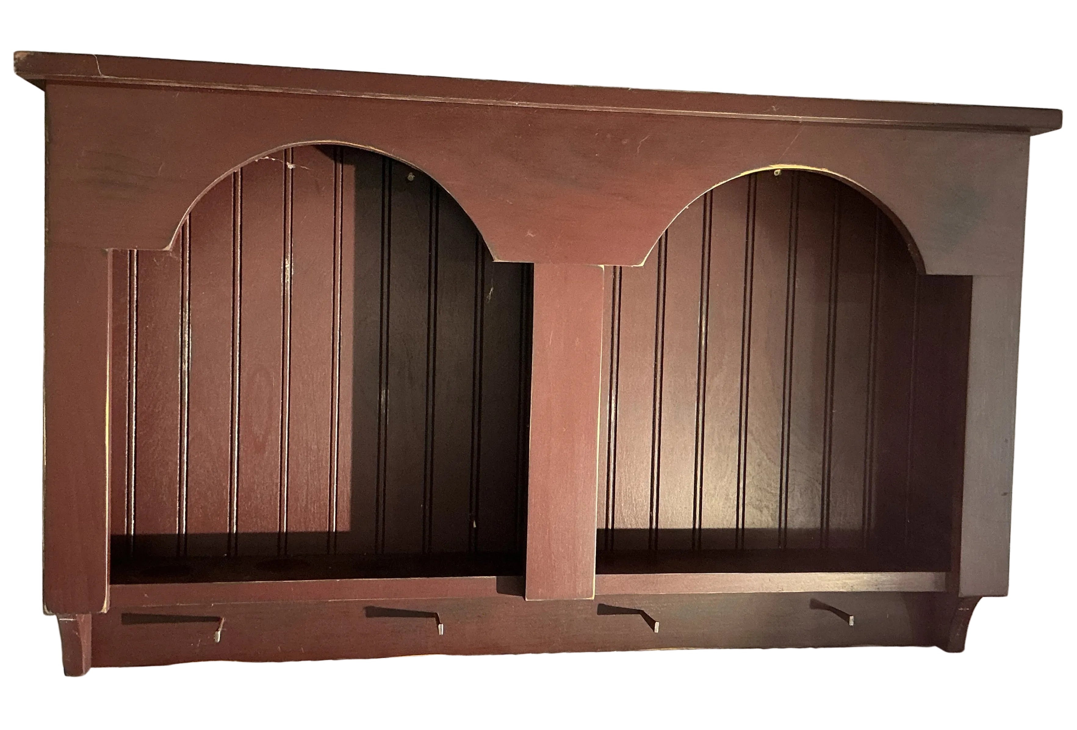 Red wall shelf. Ships for $75