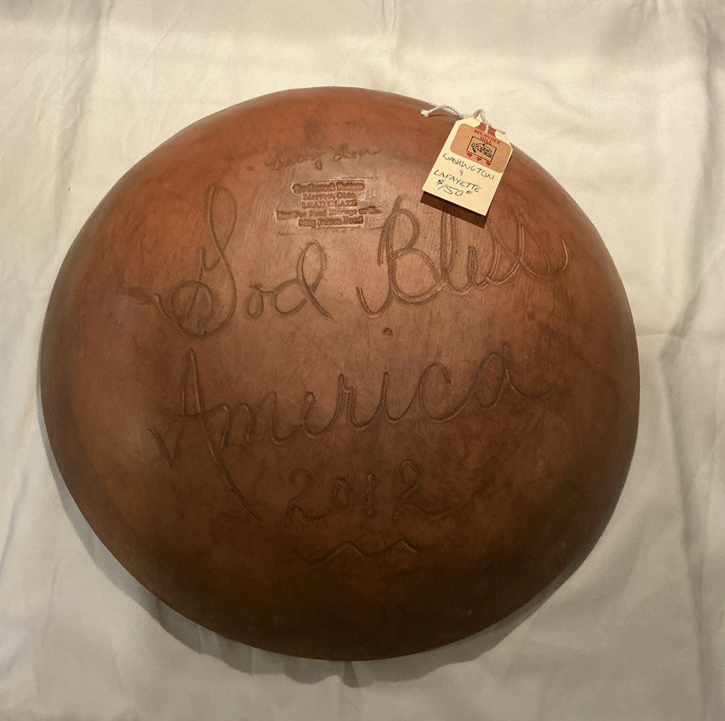 12.5” Redware plate by Turtlecreek Potters