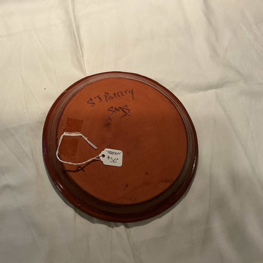 7.5” plate by Susan Skinner of SJ Pottery