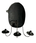 Large 3 arm tin wall sconce by Carriage House Lantern