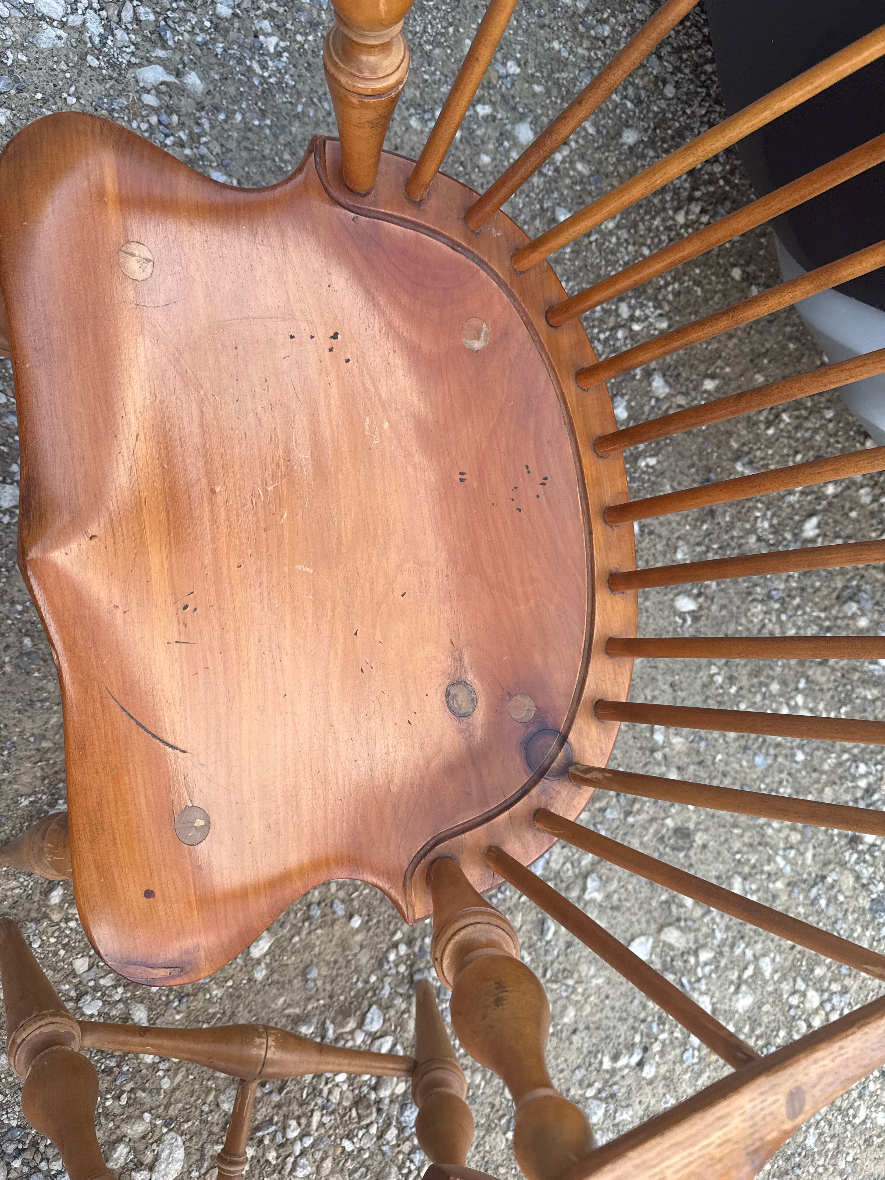 Six D.R. Dimes Windsor Chairs