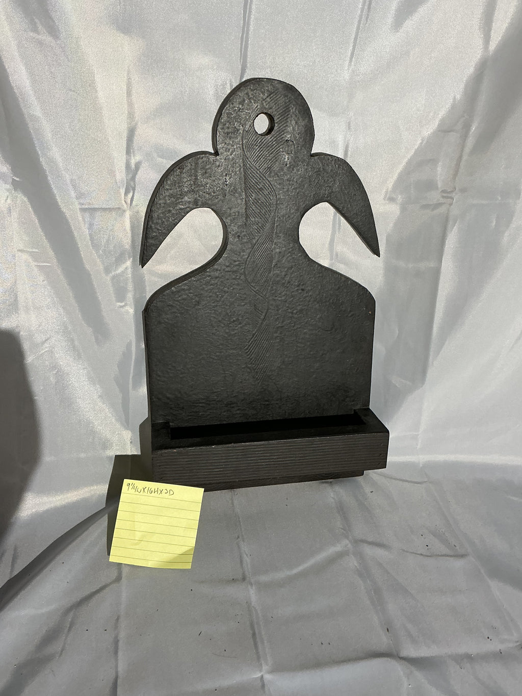 Hand grained towel holder