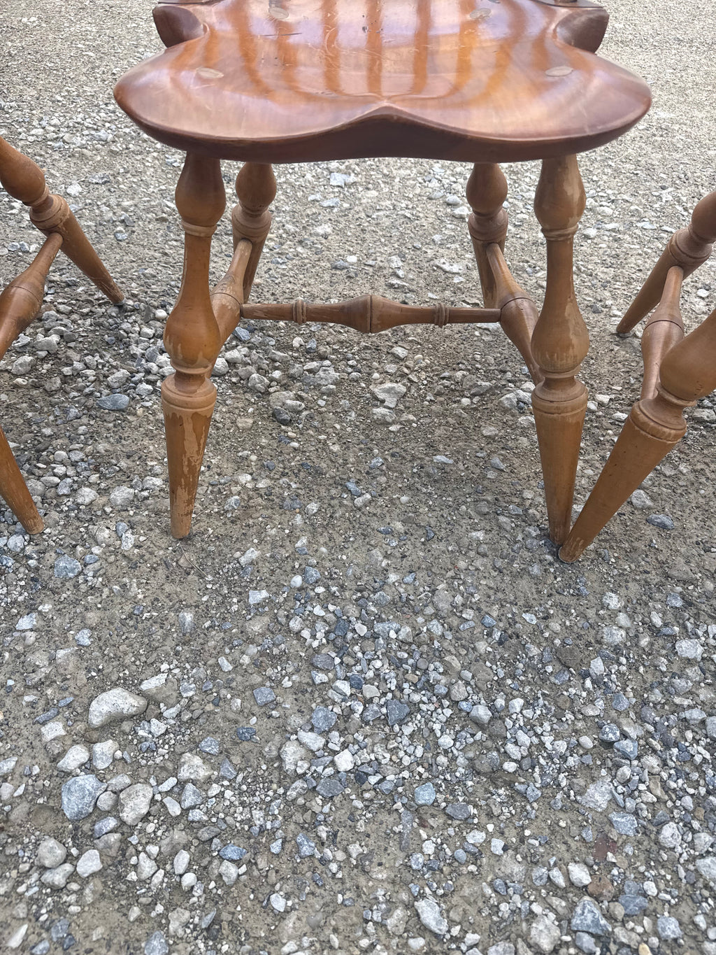 Six D.R. Dimes Windsor Chairs