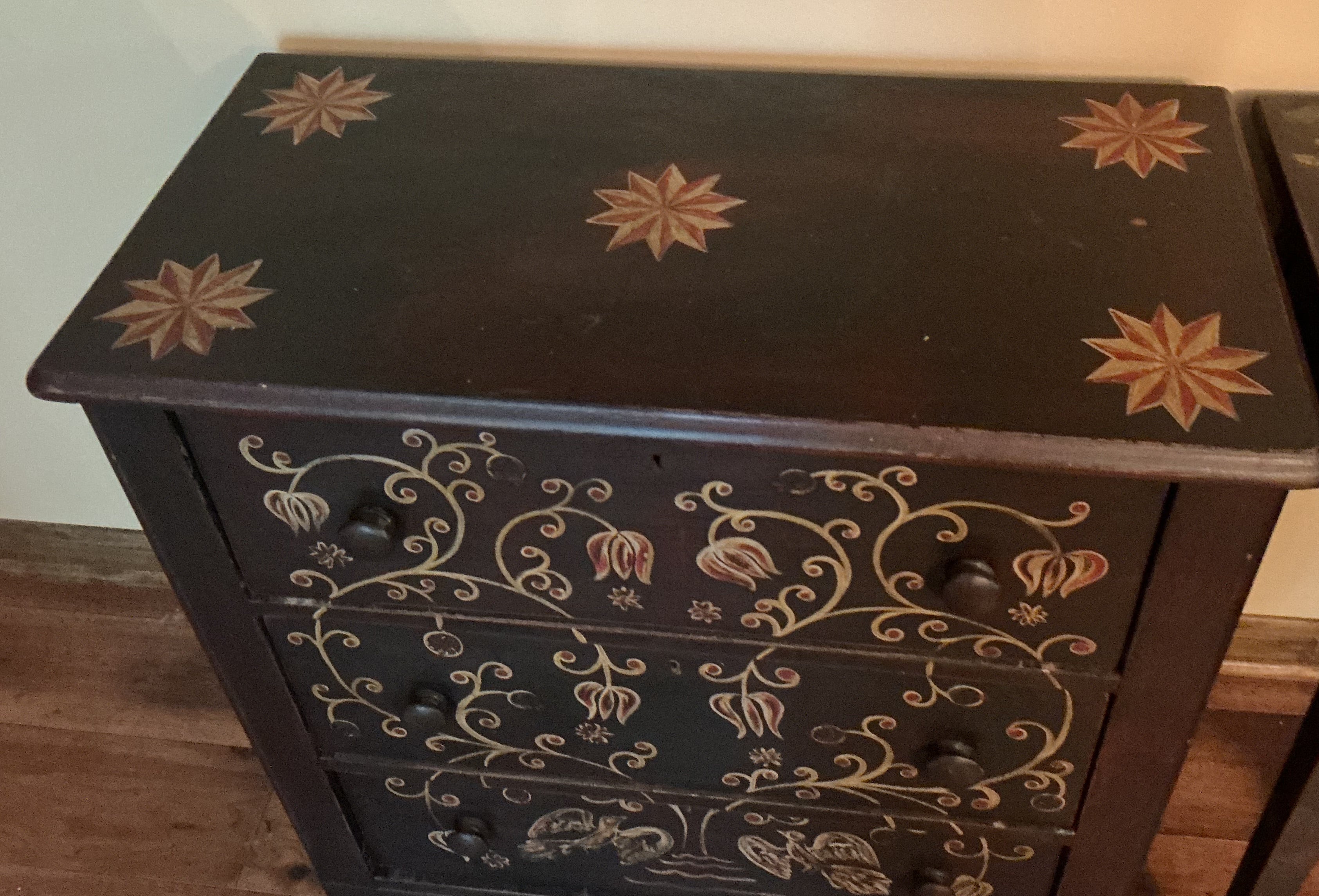 Kathy Graybill 3 drawer chest. Ships white glove for $250