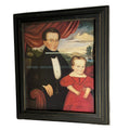 Mr. Minor and son in beautiful layered frame