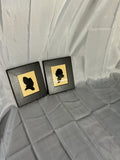 George and Martha Silhouettes by Wendy Shultz Wubbels