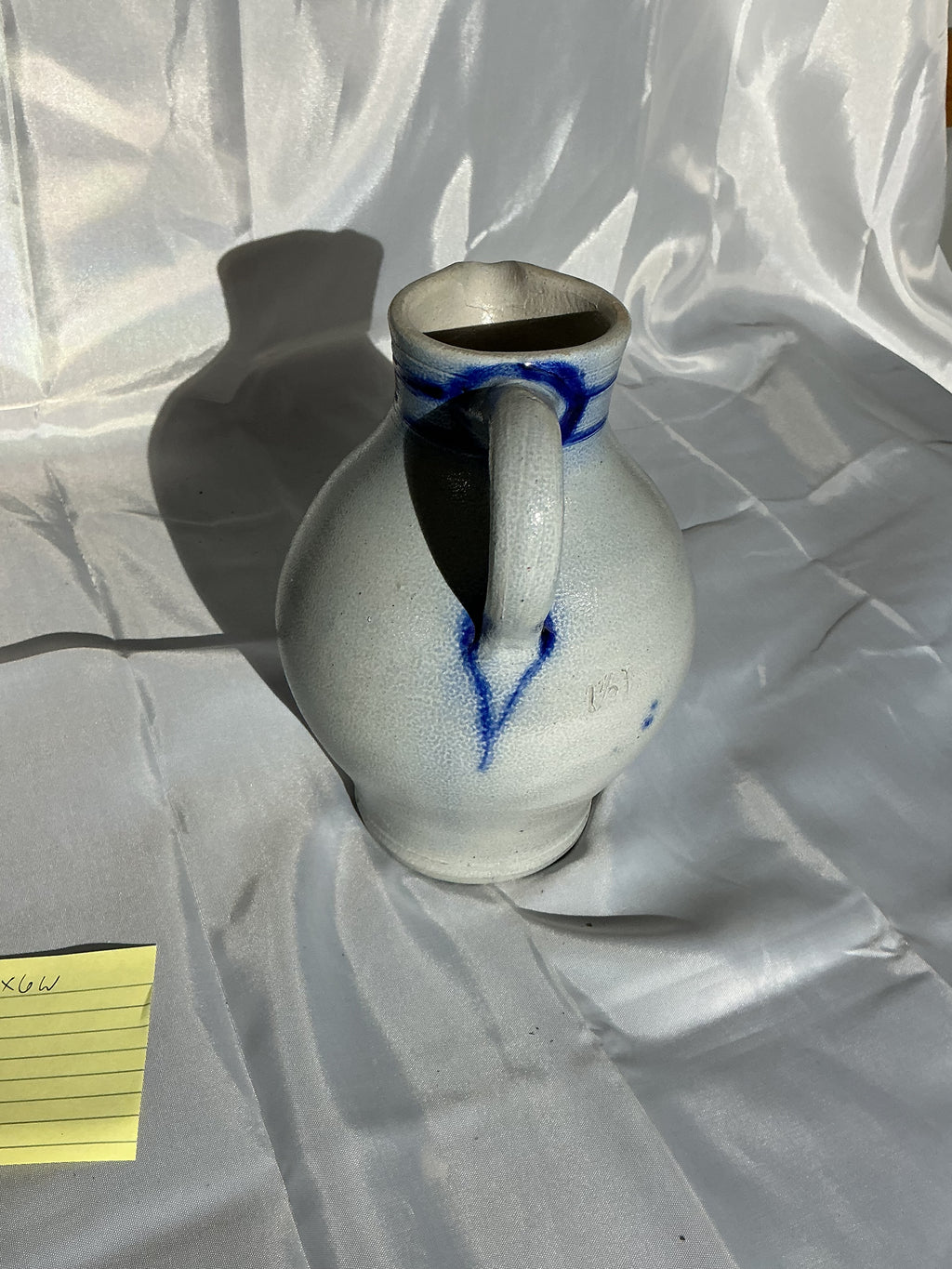 German salt glazed pitcher