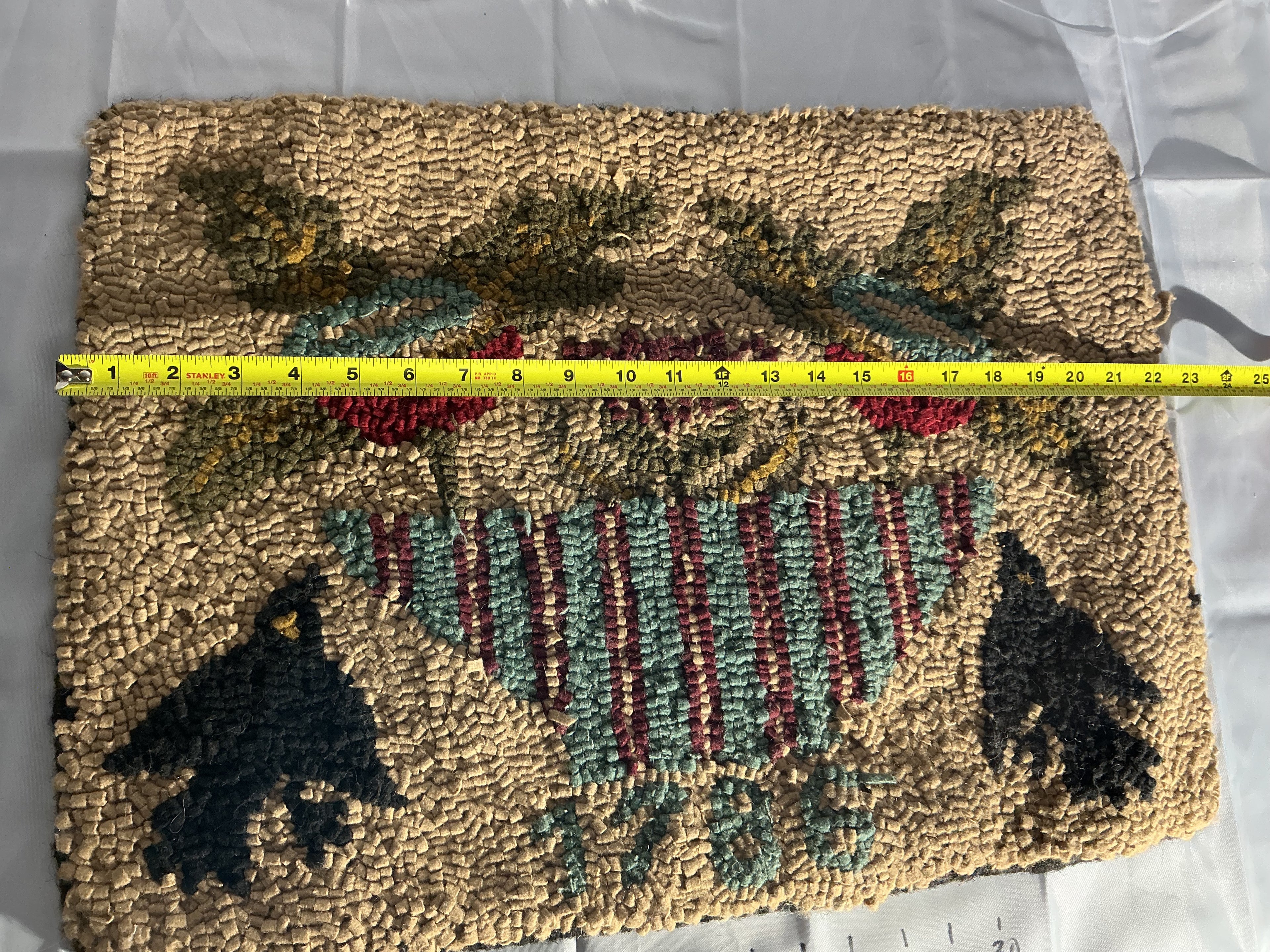 “1786” hooked rug