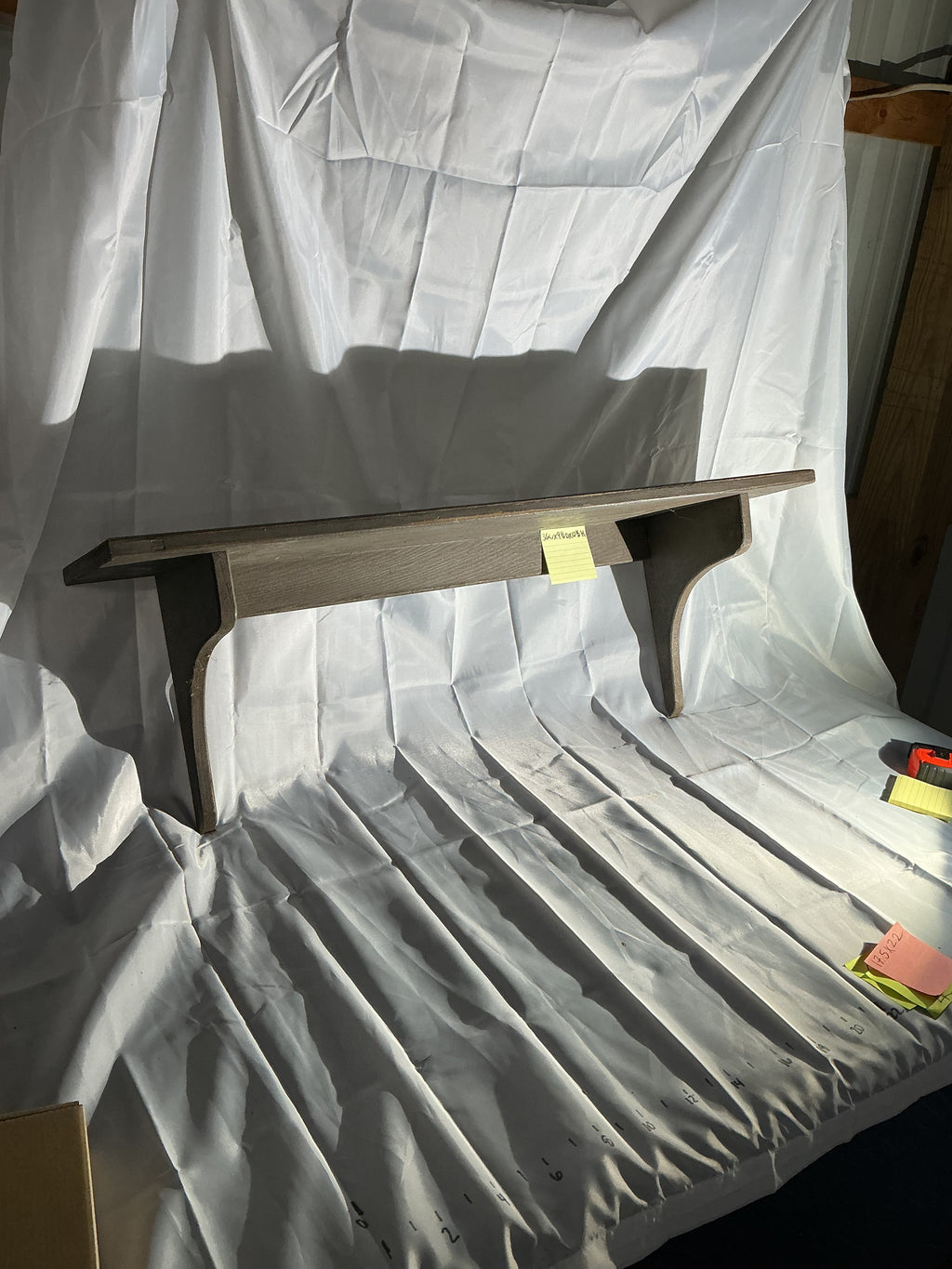 Putty colored shelf