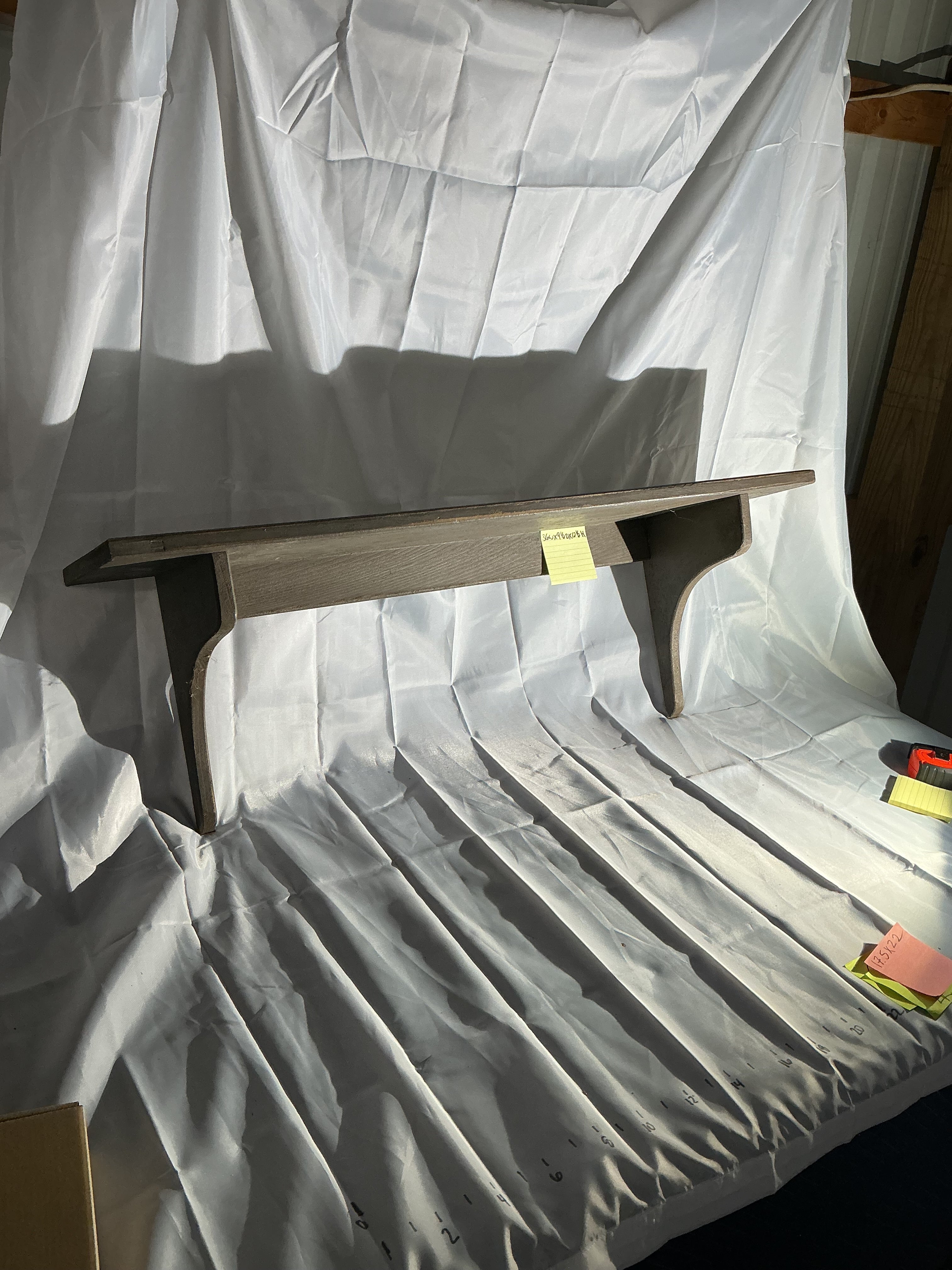 Putty colored shelf