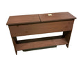 Double lidded bin/bench