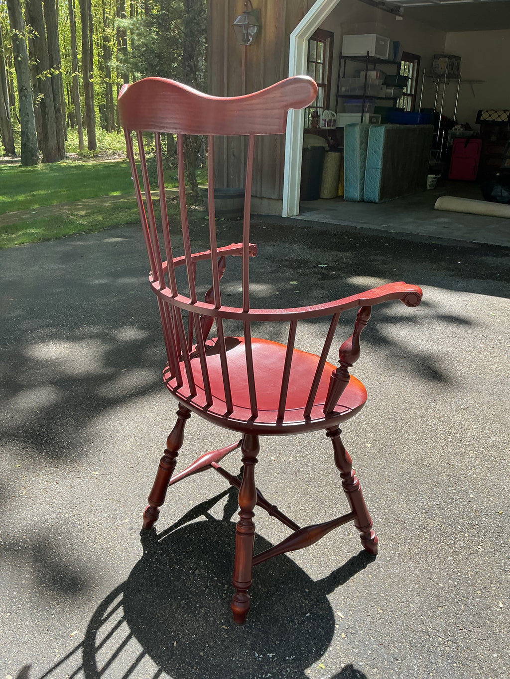 Pennsylvania fanback arm chair by J.L. Treharn