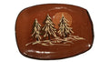 13” x 9” redware plate by Cabin Craft Pottery by Cazan